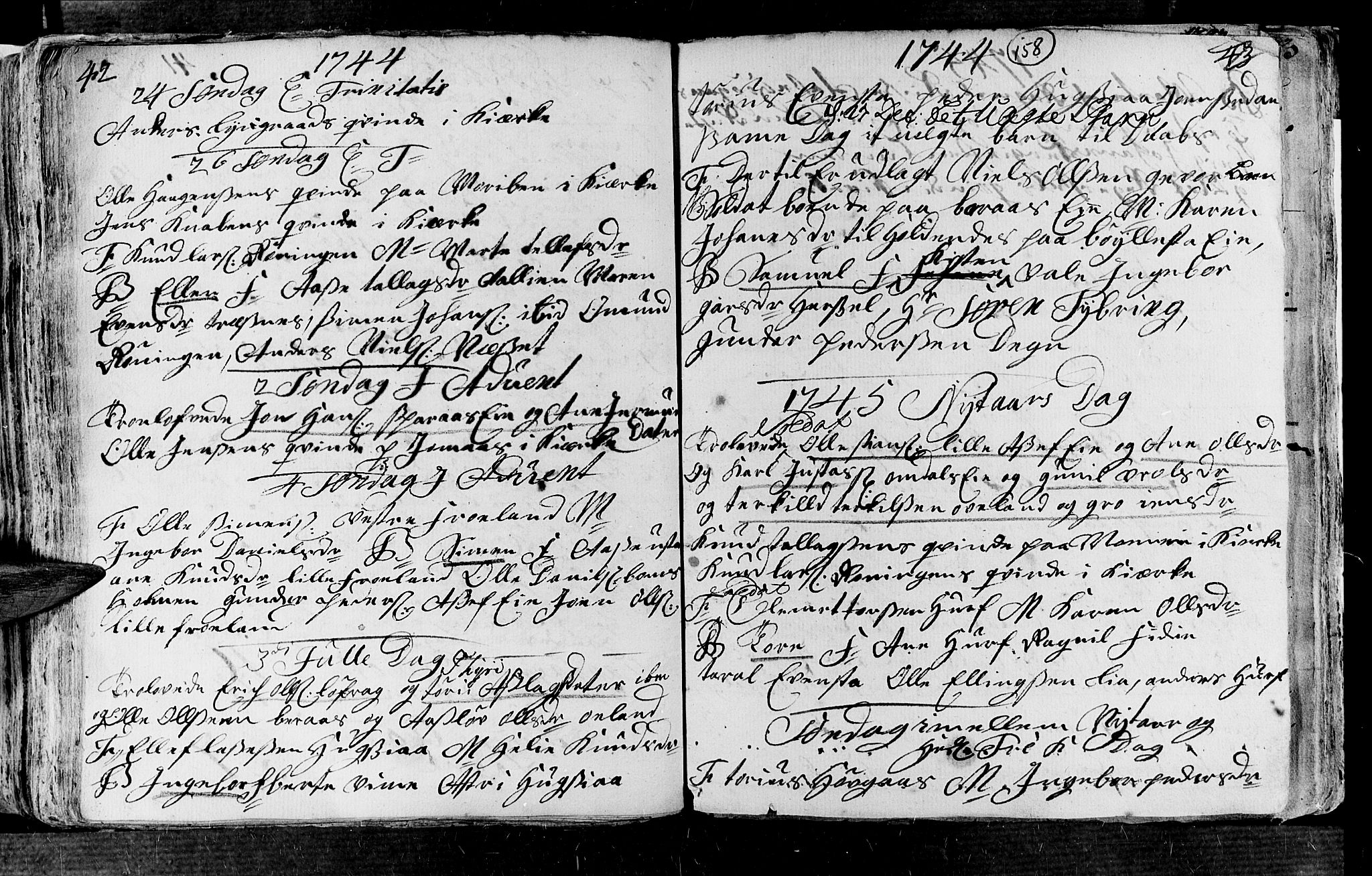 Øyestad sokneprestkontor, SAK/1111-0049/F/Fa/L0004: Parish register (official) no. A 4, 1730-1750, p. 157