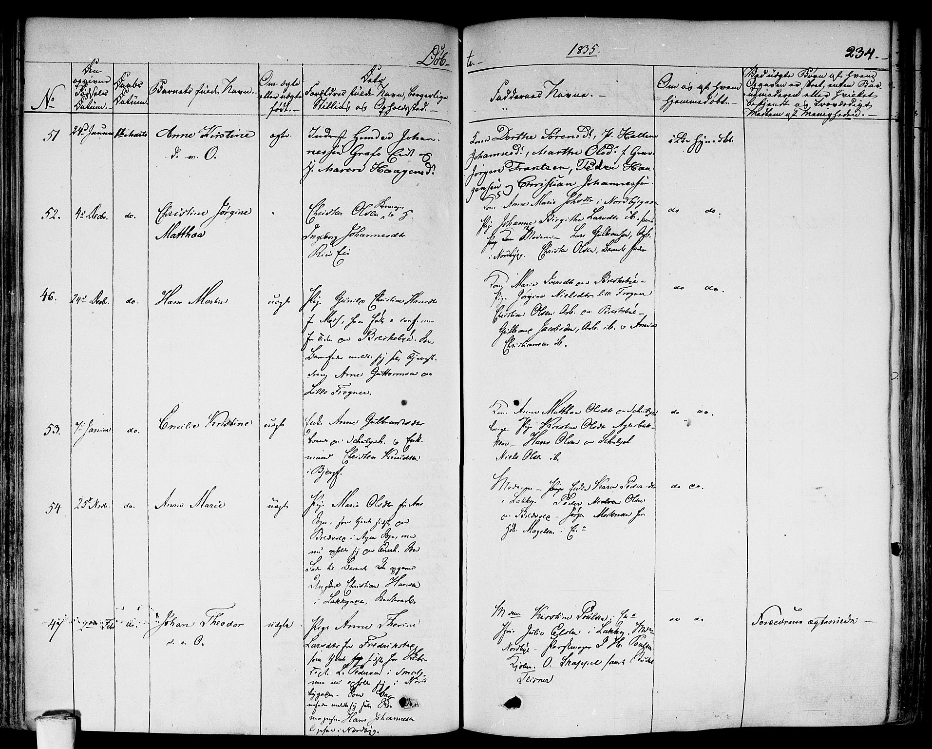 Aker prestekontor kirkebøker, AV/SAO-A-10861/F/L0013: Parish register (official) no. 13, 1828-1837, p. 234