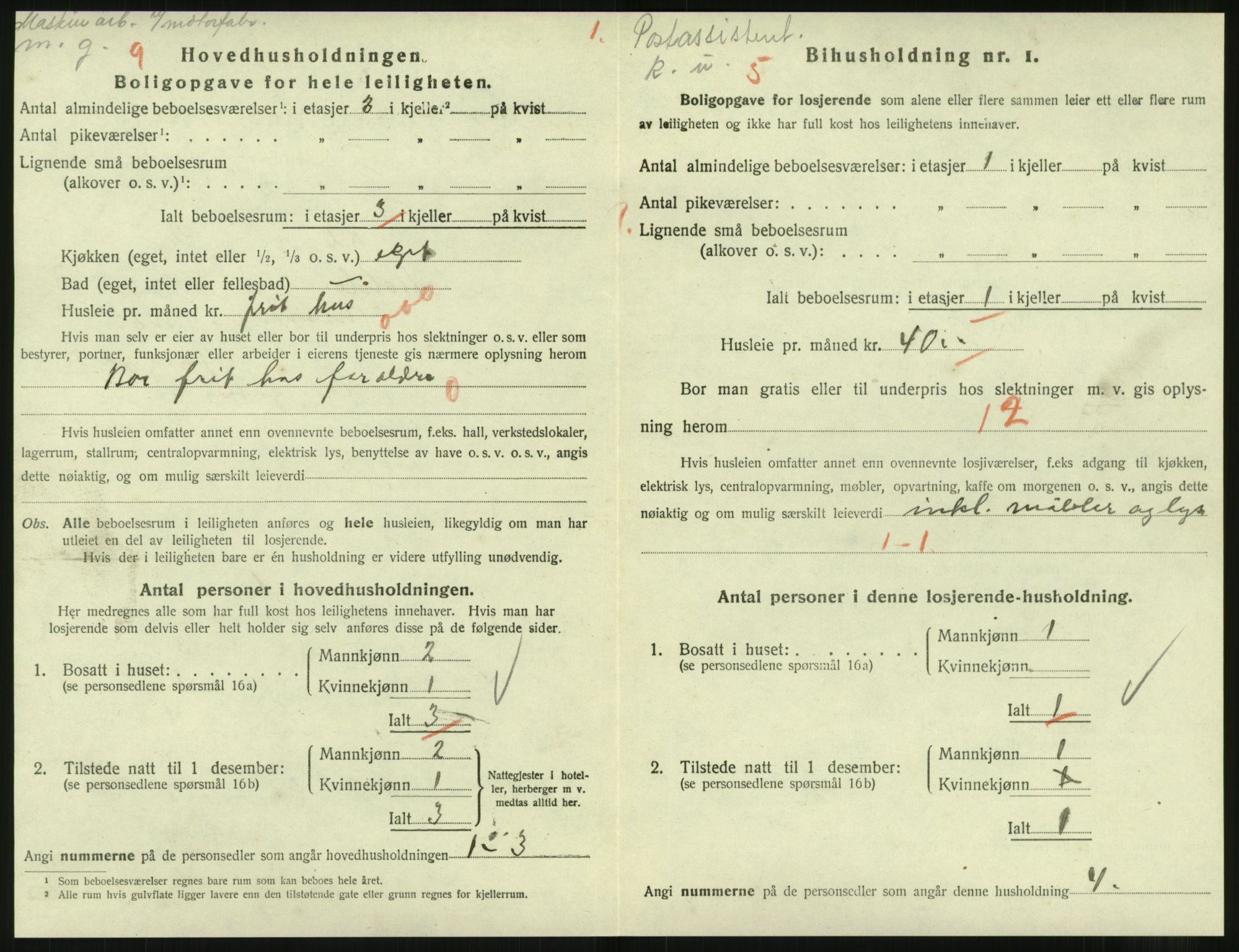 SAT, 1920 census for Molde, 1920, p. 1238