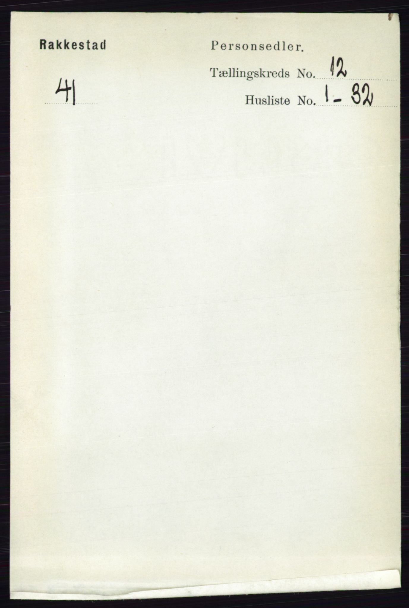 RA, 1891 census for 0128 Rakkestad, 1891, p. 5693