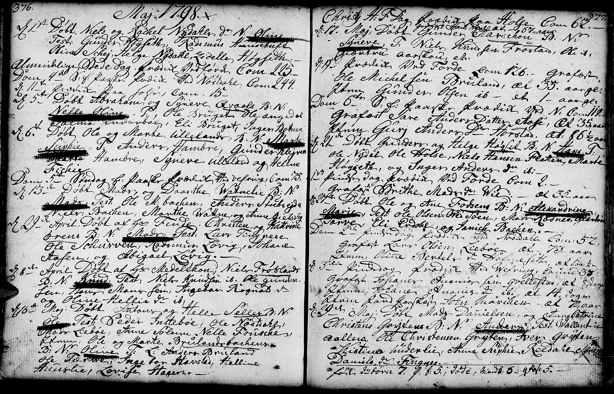 Førde sokneprestembete, AV/SAB-A-79901/H/Haa/Haaa/L0004: Parish register (official) no. A 4, 1781-1803, p. 376-377