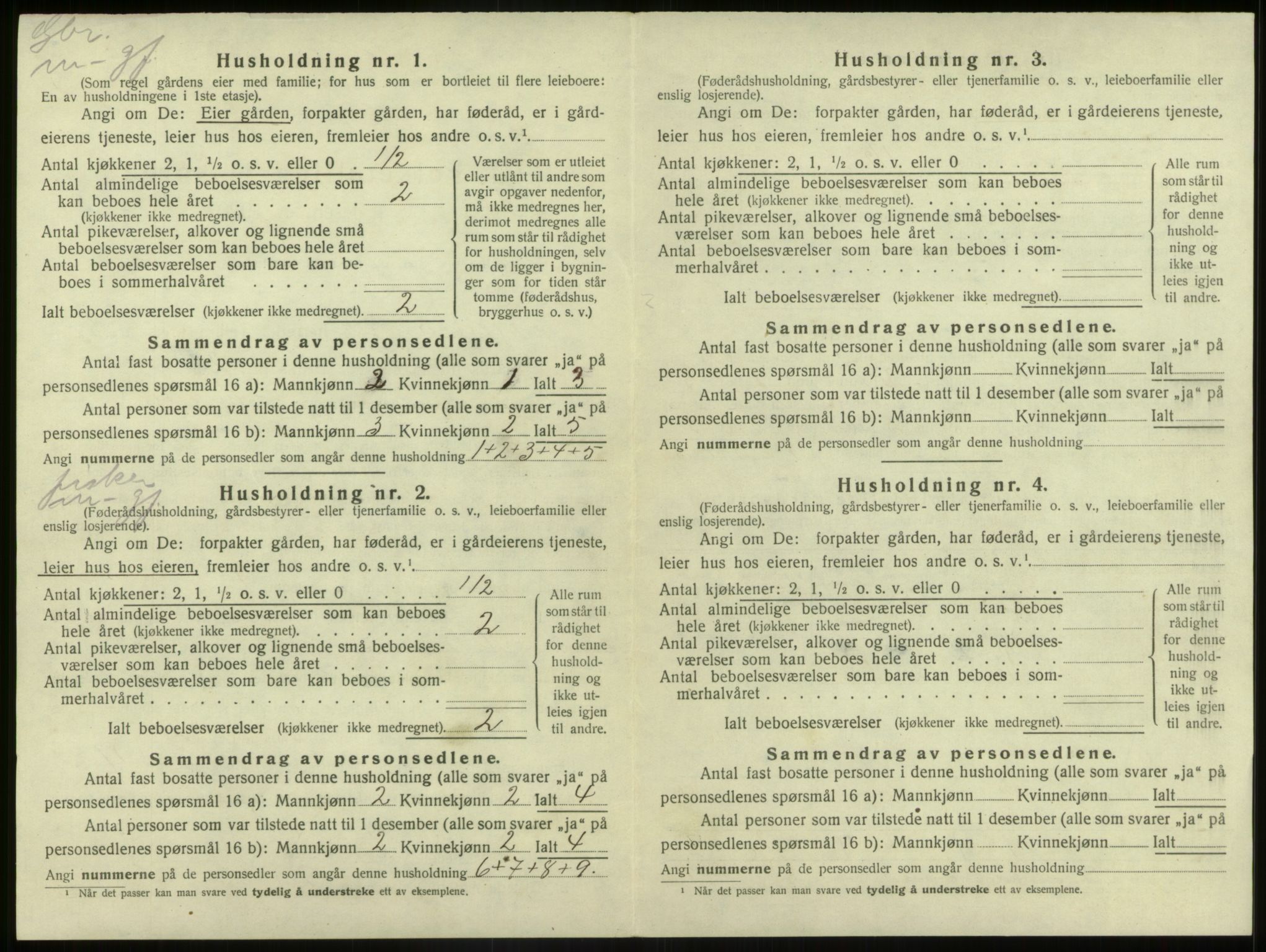 SAB, 1920 census for Bremanger, 1920, p. 625