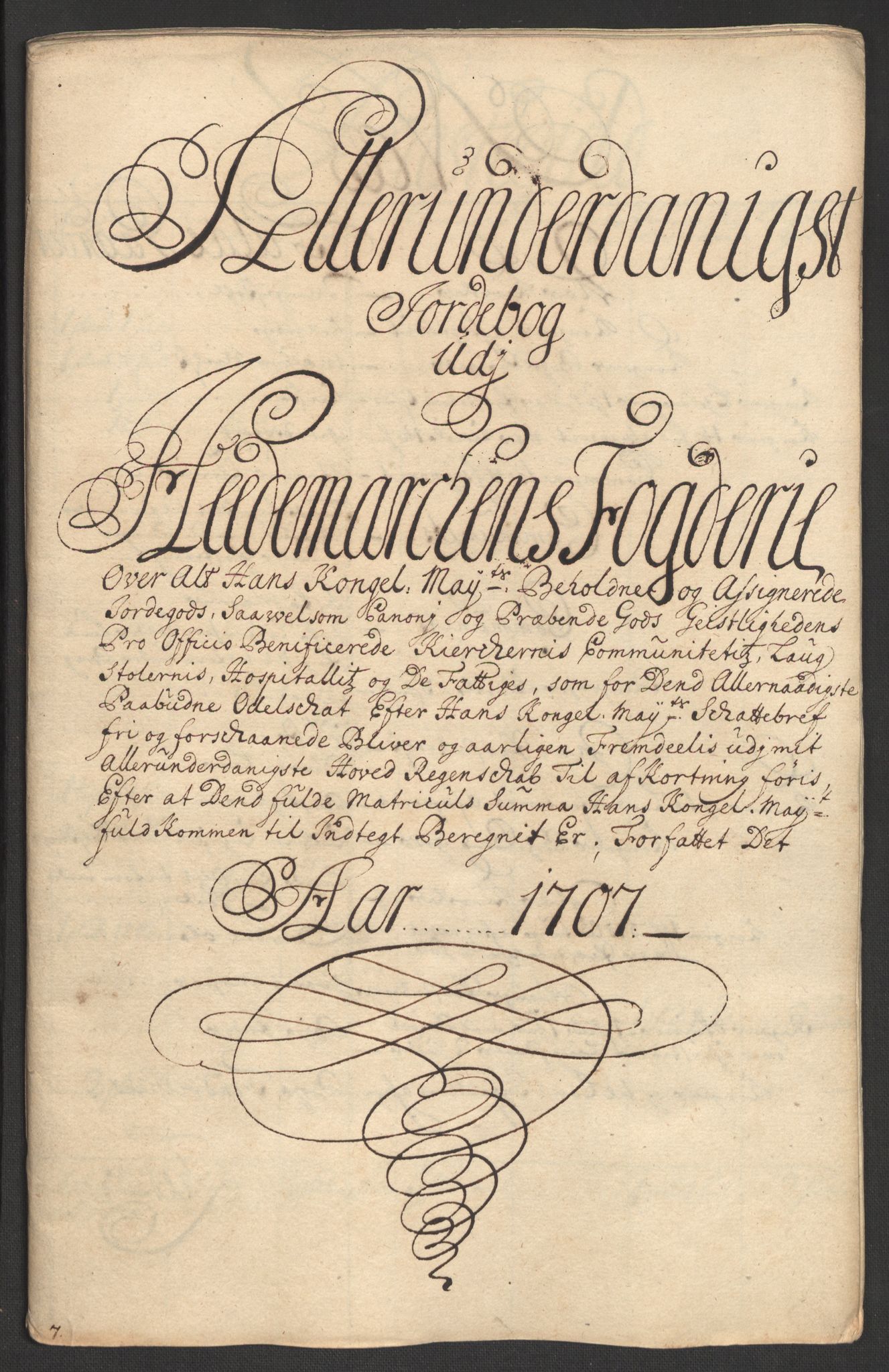 Rentekammeret inntil 1814, Reviderte regnskaper, Fogderegnskap, RA/EA-4092/R16/L1043: Fogderegnskap Hedmark, 1706-1707, p. 399