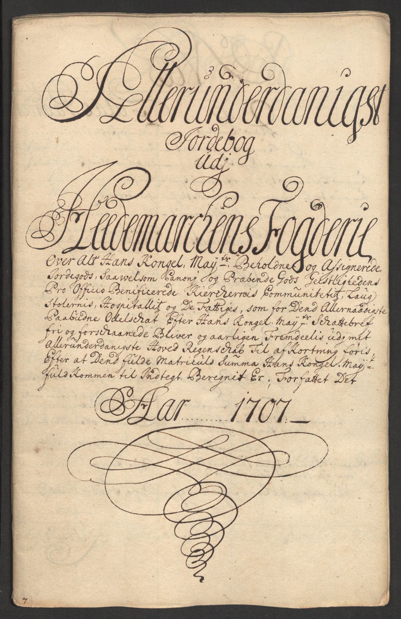 Rentekammeret inntil 1814, Reviderte regnskaper, Fogderegnskap, AV/RA-EA-4092/R16/L1043: Fogderegnskap Hedmark, 1706-1707, p. 399