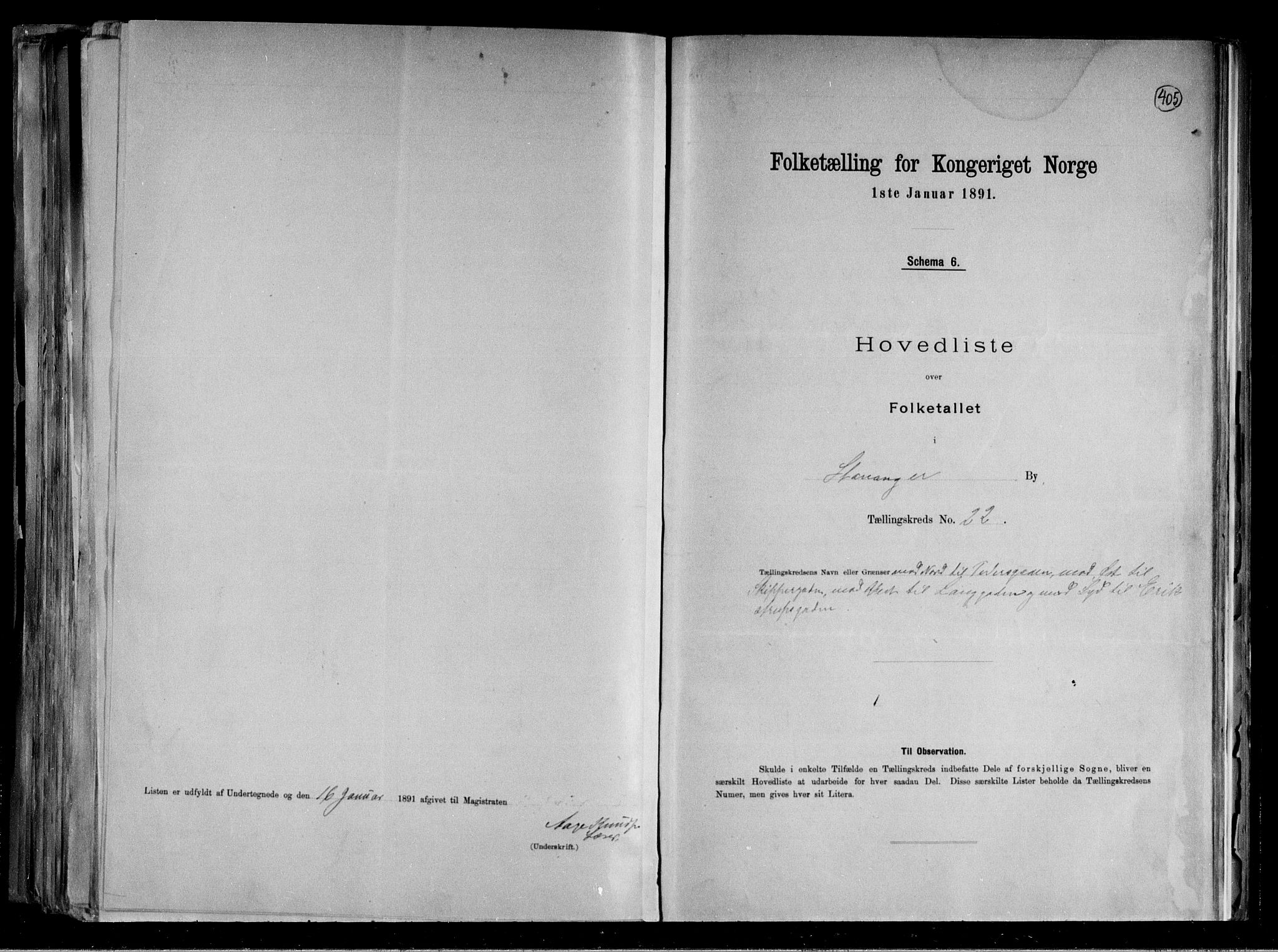 RA, 1891 census for 1103 Stavanger, 1891, p. 52