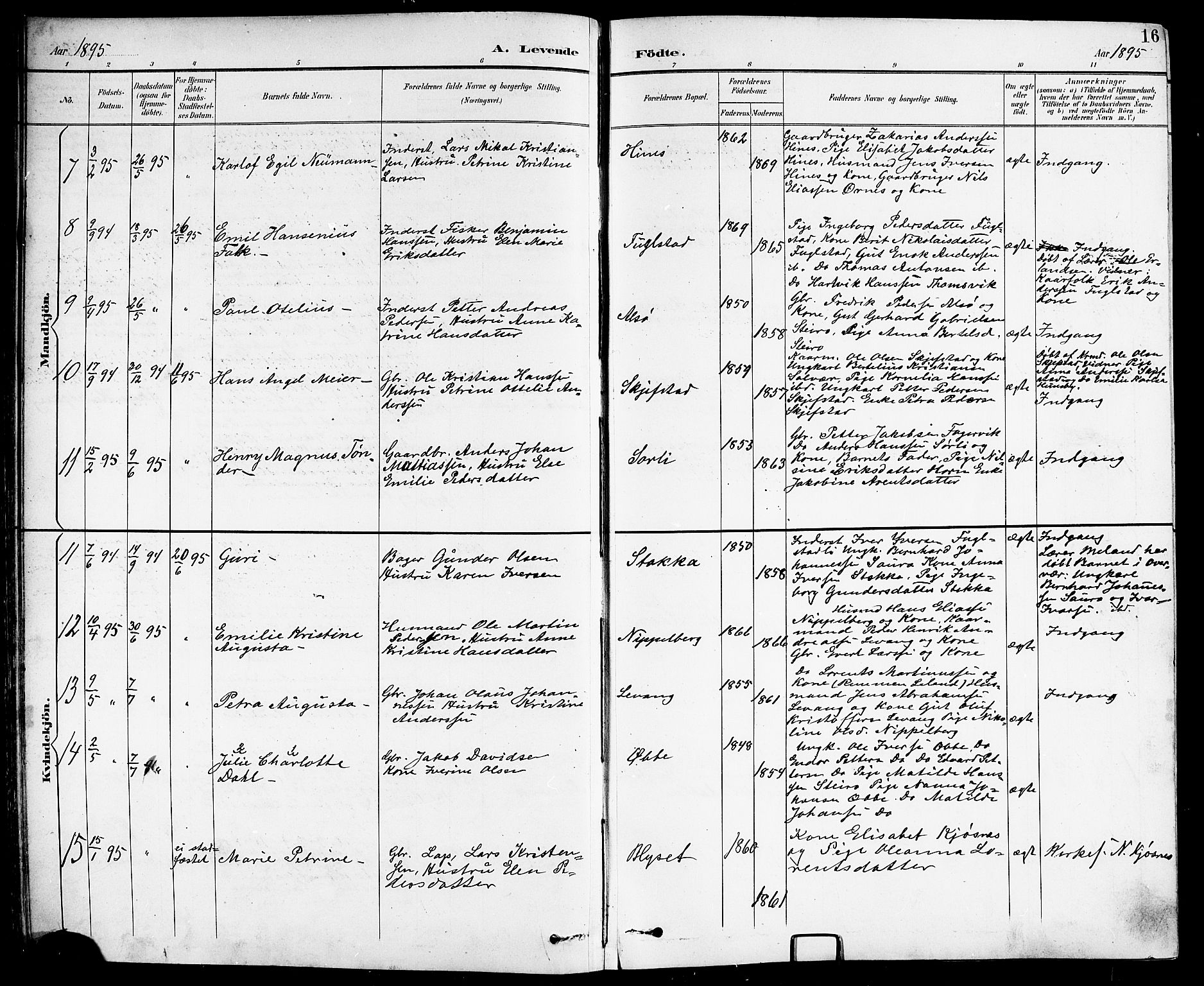 Ministerialprotokoller, klokkerbøker og fødselsregistre - Nordland, AV/SAT-A-1459/838/L0559: Parish register (copy) no. 838C06, 1893-1910, p. 16