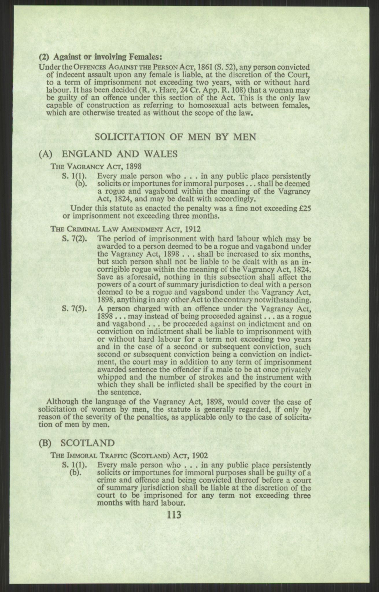 Justisdepartementet, Lovavdelingen, AV/RA-S-3212/D/De/L0029/0001: Straffeloven / Straffelovens revisjon: 5 - Ot. prp. nr.  41 - 1945: Homoseksualiet. 3 mapper, 1956-1970, p. 243