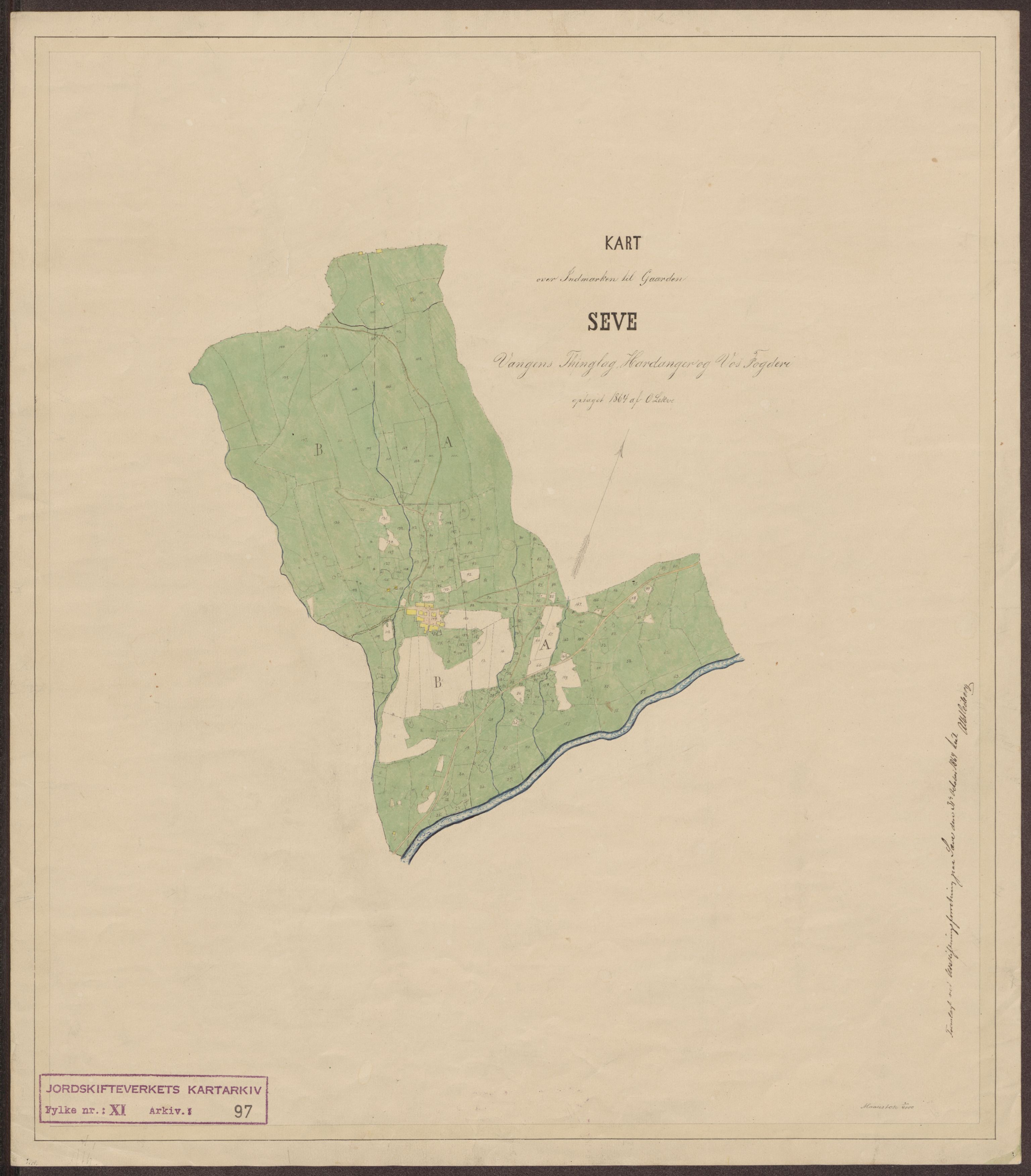 Jordskifteverkets kartarkiv, AV/RA-S-3929/T, 1859-1988, p. 195