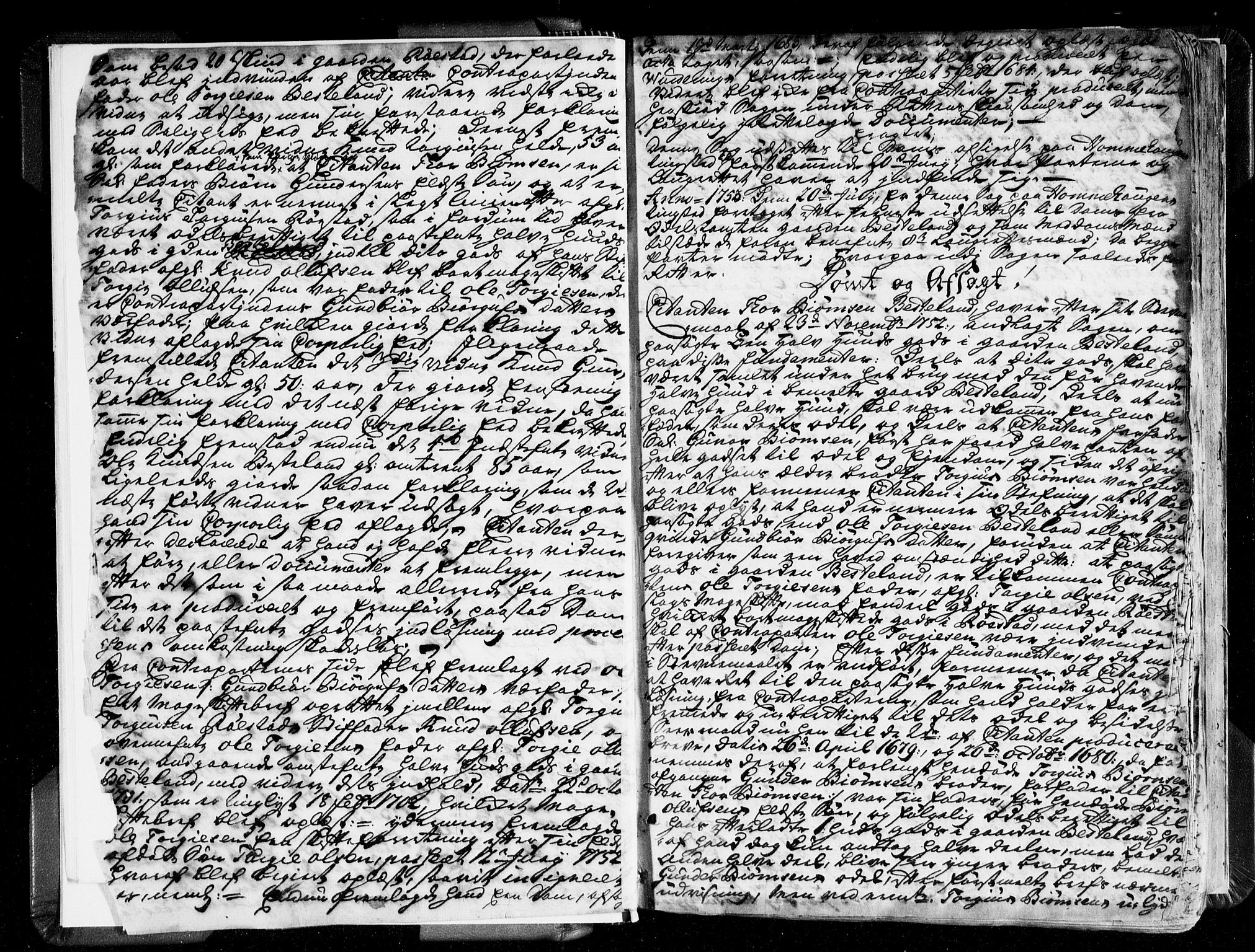 Setesdal sorenskriveri, SAK/1221-0011/F/Fa/L0012: Tingbok nr 7, 1753-1762, p. 1b-2a