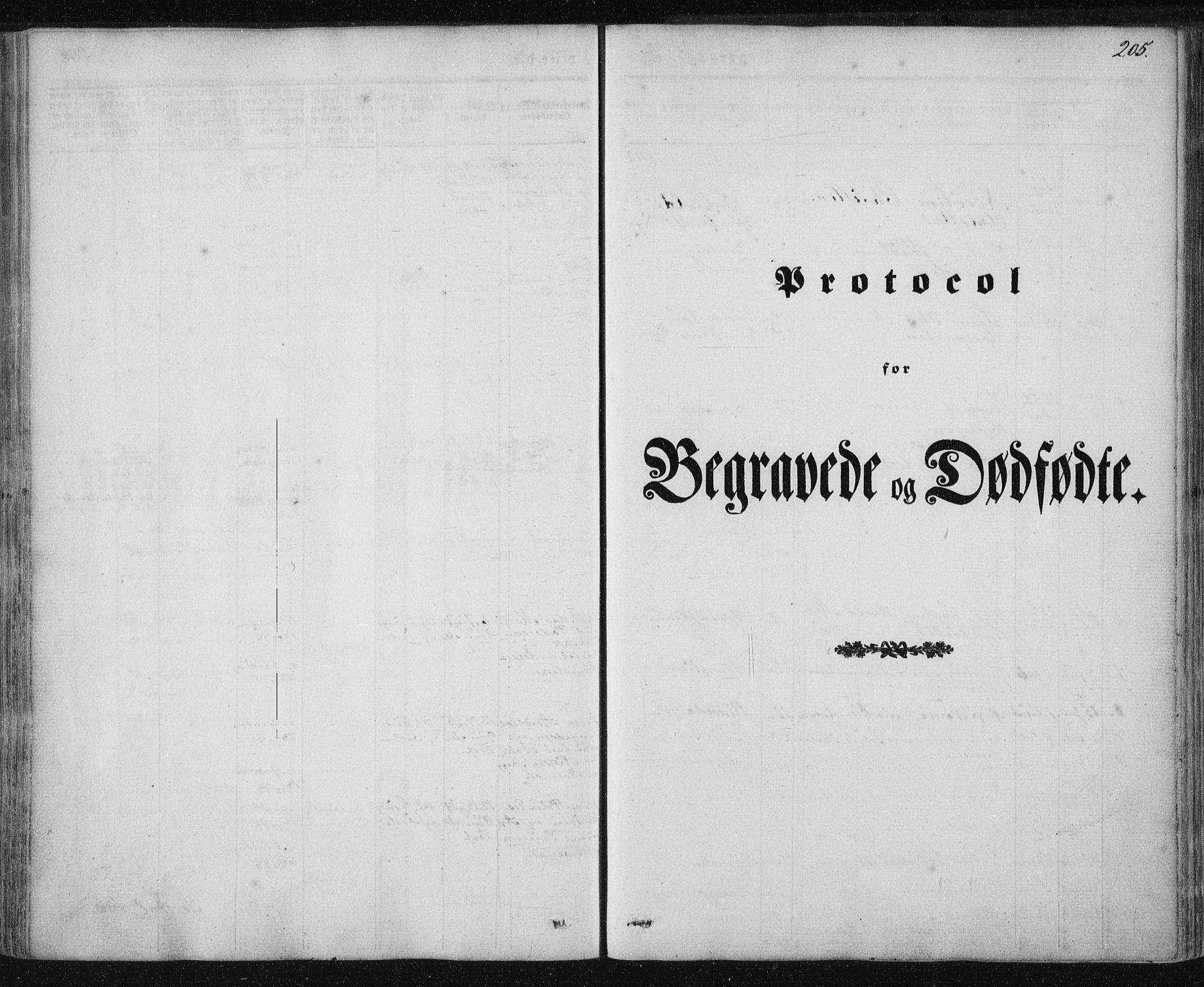 Ministerialprotokoller, klokkerbøker og fødselsregistre - Nordland, SAT/A-1459/897/L1396: Parish register (official) no. 897A04, 1842-1866, p. 205