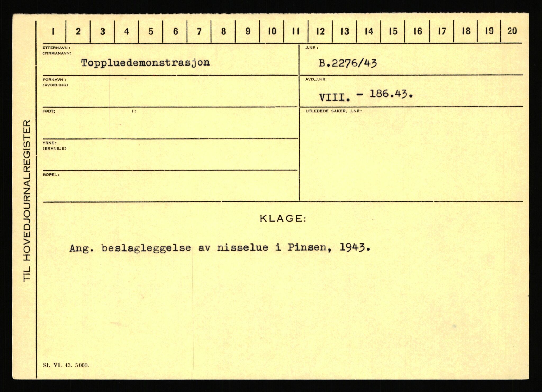 Statspolitiet - Hovedkontoret / Osloavdelingen, AV/RA-S-1329/C/Ca/L0003: Brechan - Eichinger	, 1943-1945, p. 3327