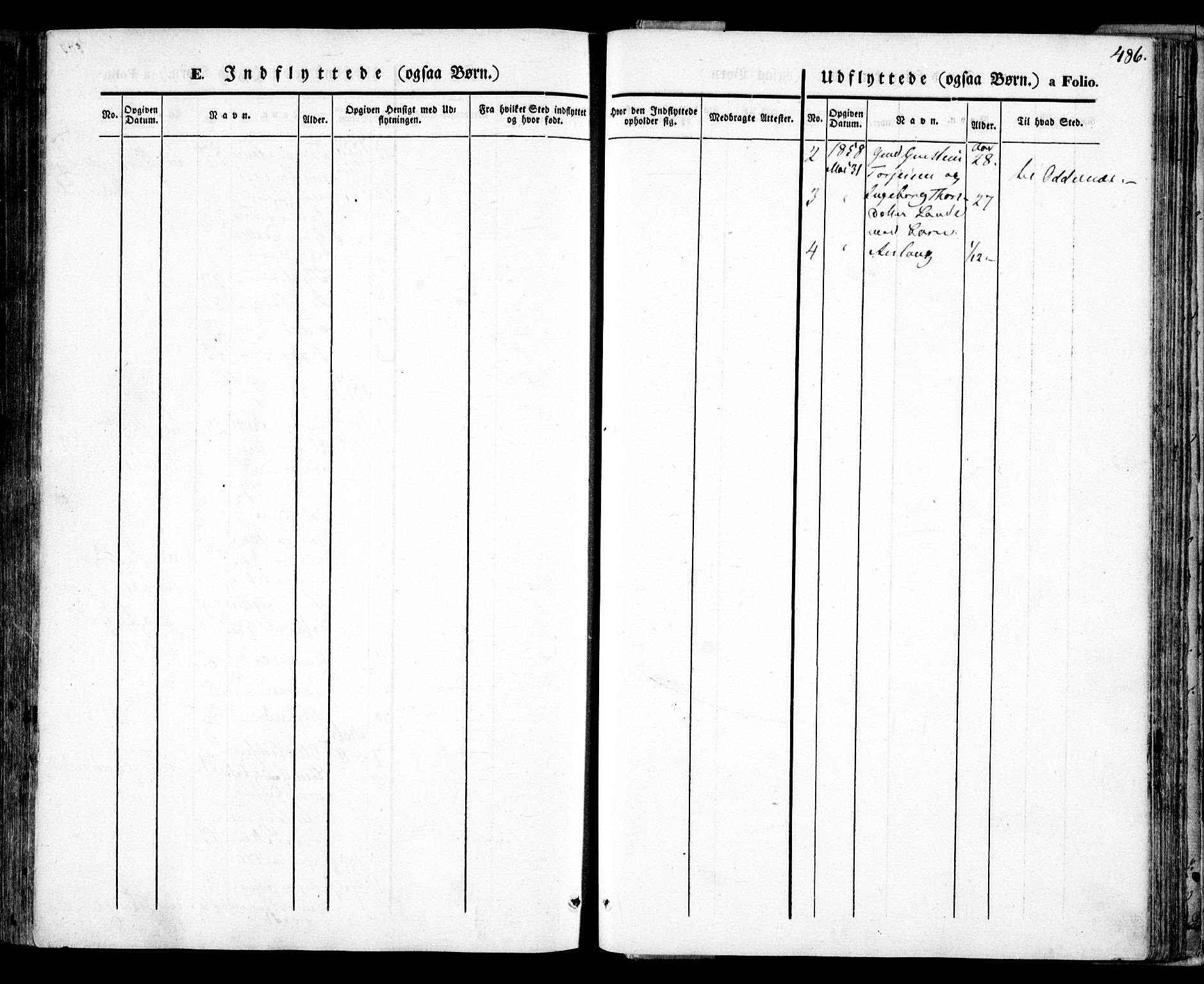 Bygland sokneprestkontor, AV/SAK-1111-0006/F/Fa/Fab/L0004: Parish register (official) no. A 4, 1842-1858, p. 486