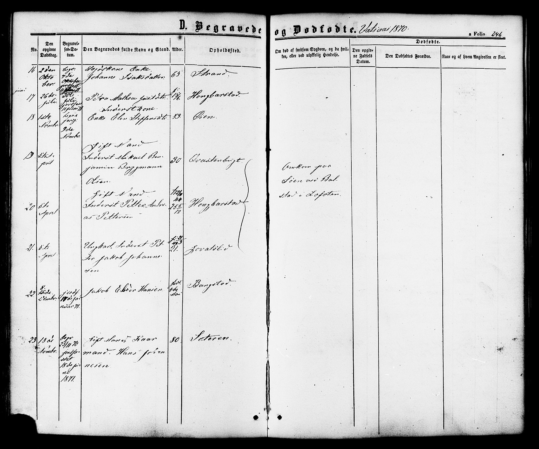 Ministerialprotokoller, klokkerbøker og fødselsregistre - Nordland, SAT/A-1459/810/L0146: Parish register (official) no. 810A08 /1, 1862-1874, p. 246