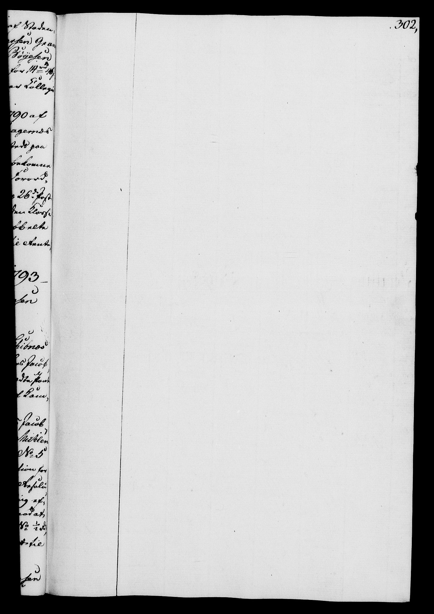 Rentekammeret, Kammerkanselliet, RA/EA-3111/G/Gg/Gga/L0015: Norsk ekspedisjonsprotokoll med register (merket RK 53.15), 1790-1791, p. 302