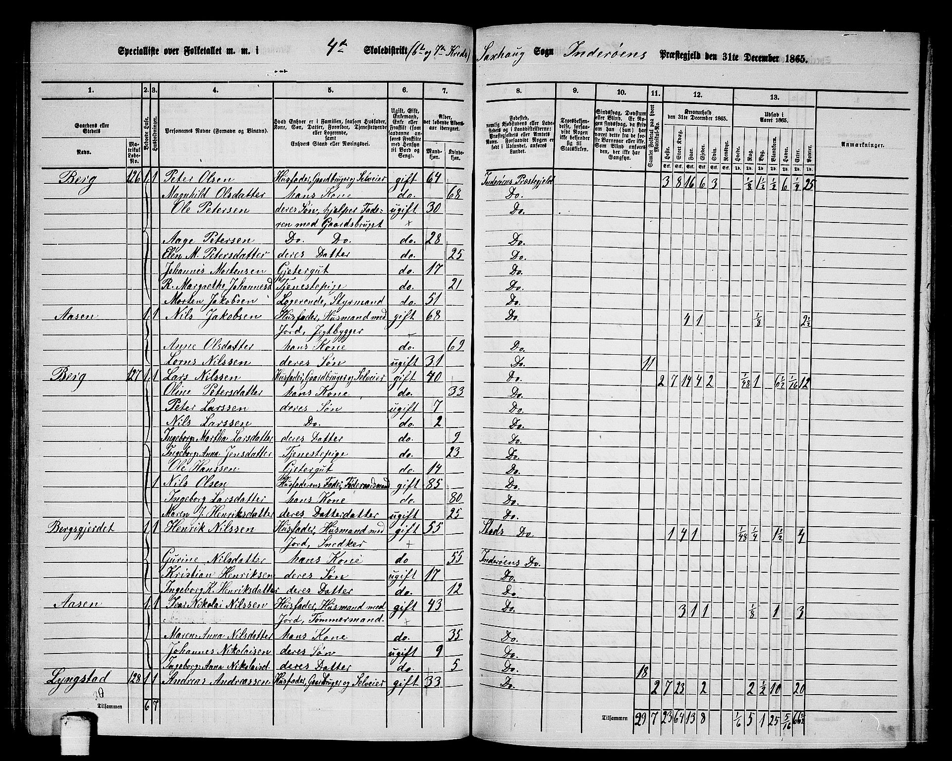 RA, 1865 census for Inderøy, 1865, p. 89