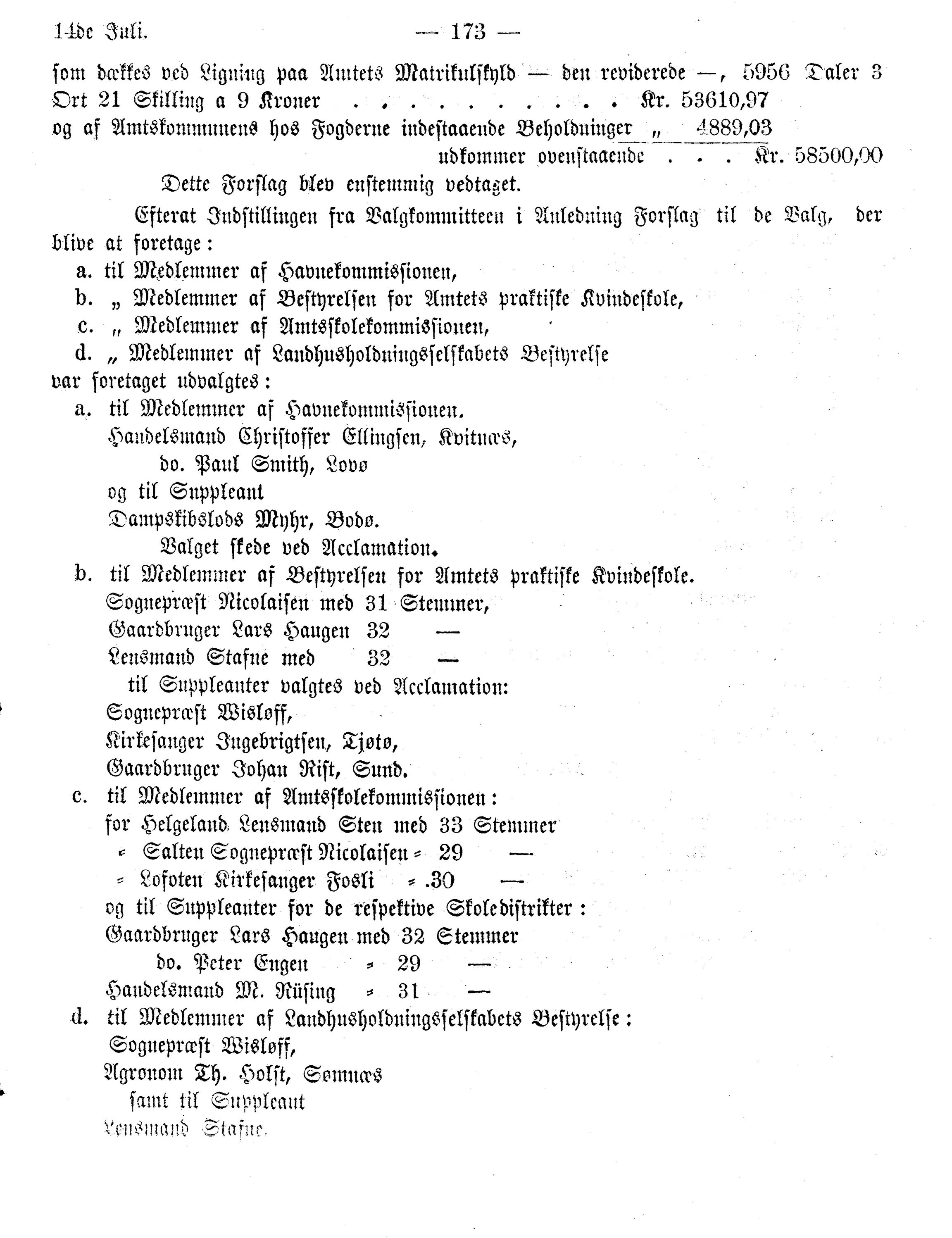 Nordland Fylkeskommune. Fylkestinget, AIN/NFK-17/176/A/Ac/L0010: Fylkestingsforhandlinger 1874-1880, 1874-1880