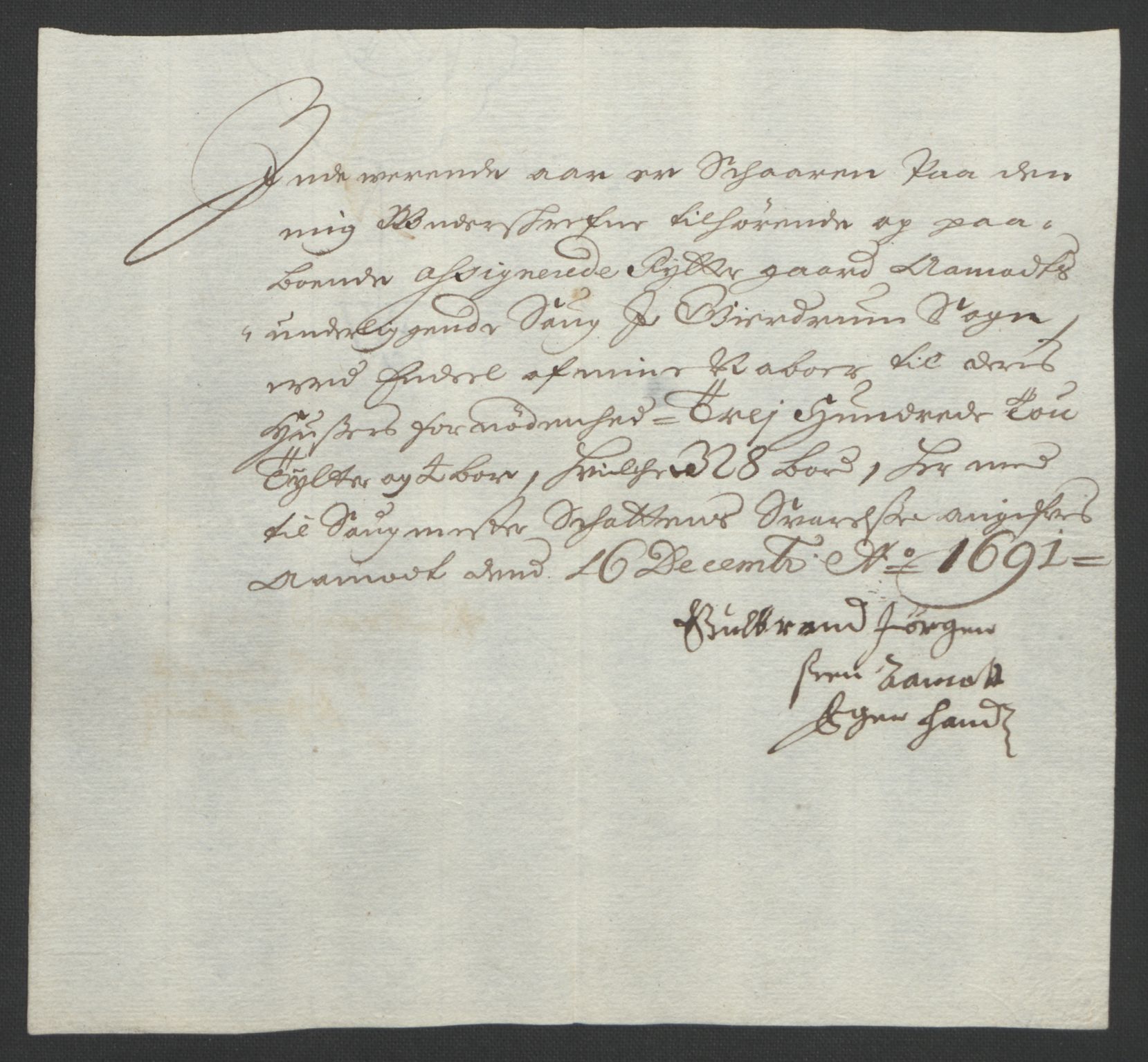 Rentekammeret inntil 1814, Reviderte regnskaper, Fogderegnskap, RA/EA-4092/R12/L0703: Fogderegnskap Øvre Romerike, 1691, p. 215