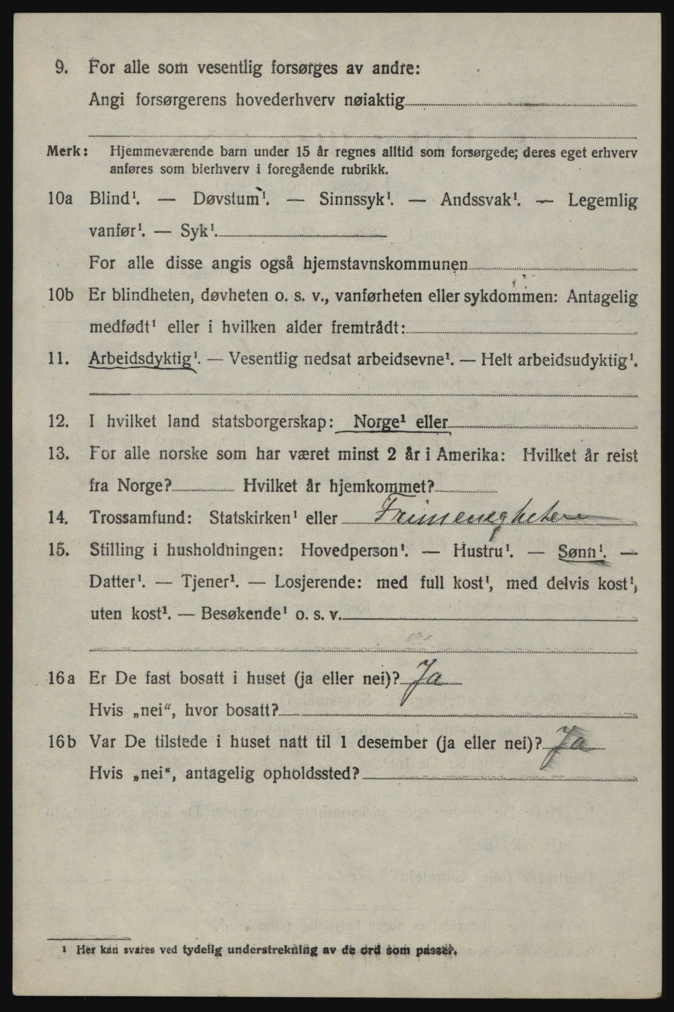 SAO, 1920 census for Berg, 1920, p. 14014