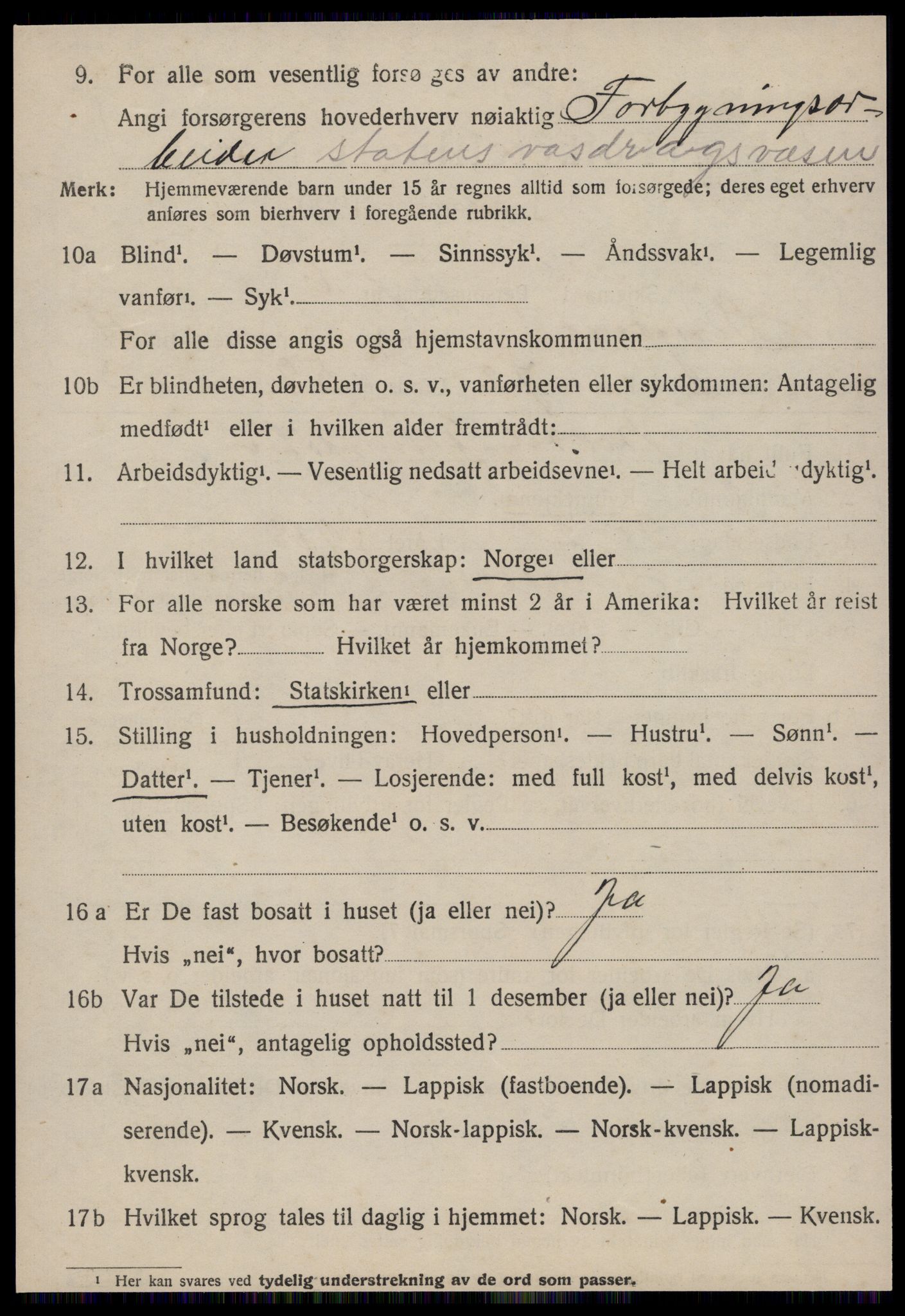 SAT, 1920 census for Singsås, 1920, p. 3014