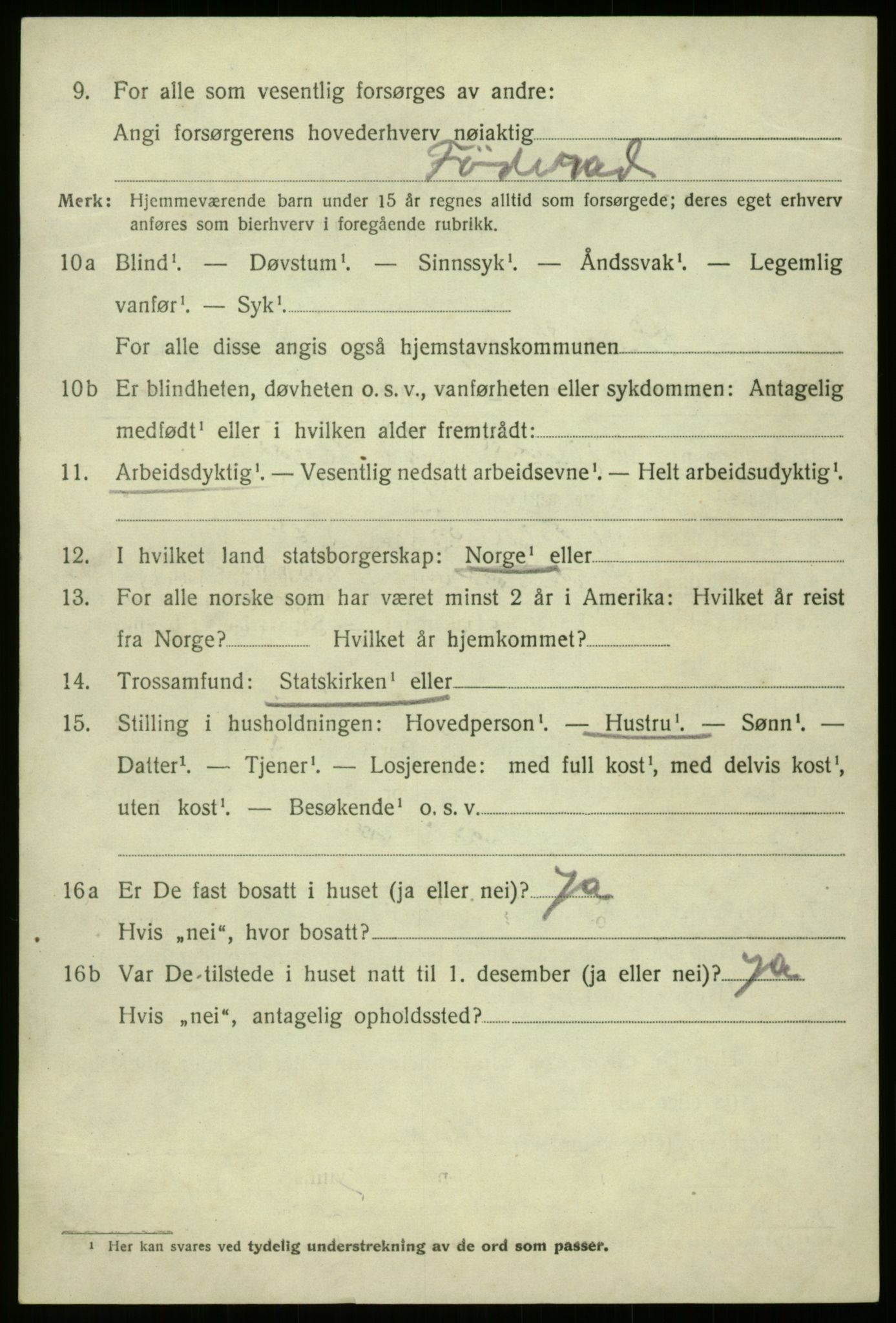 SAB, 1920 census for Davik, 1920, p. 4222