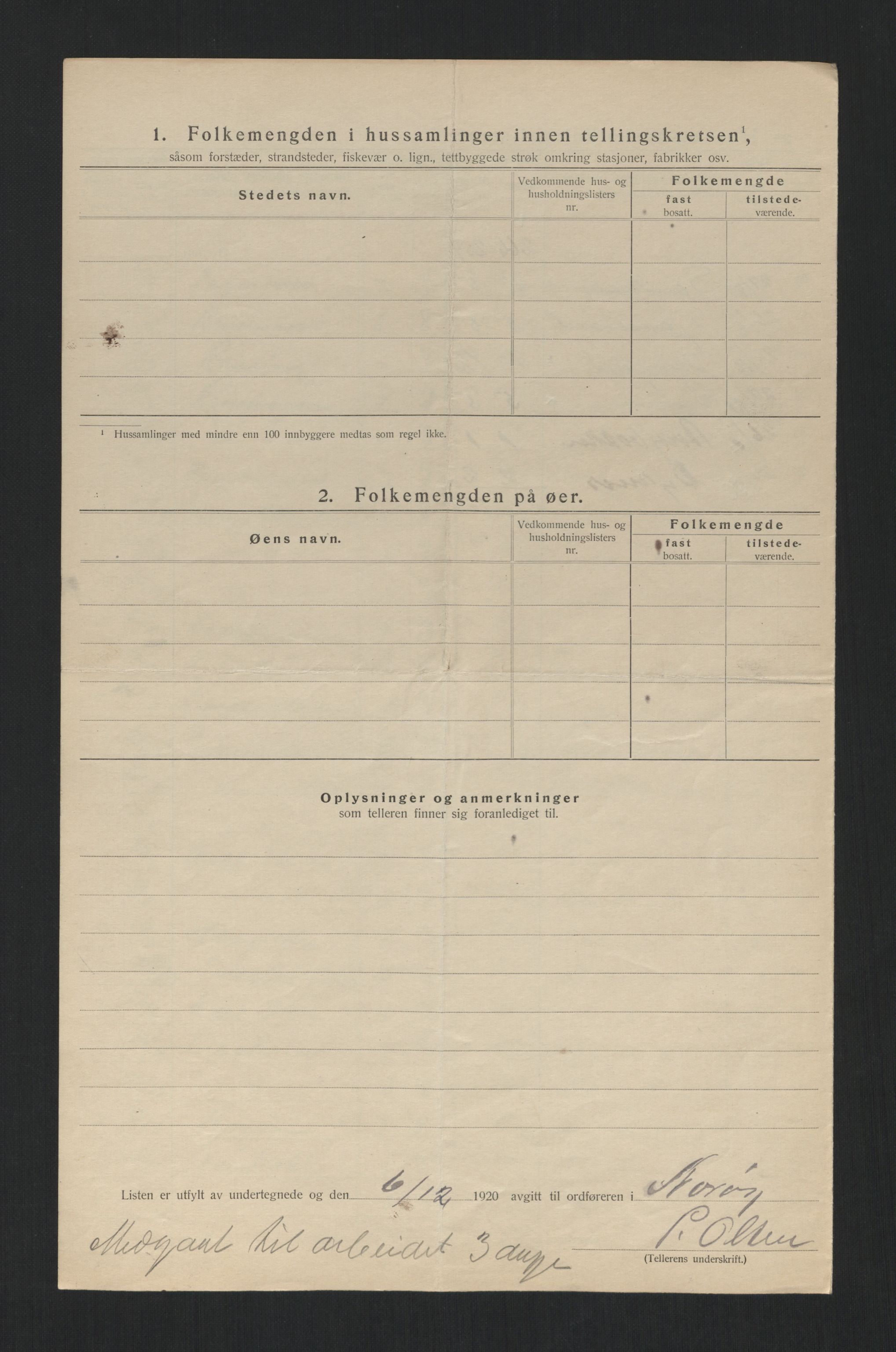 SAT, 1920 census for Nærøy, 1920, p. 25