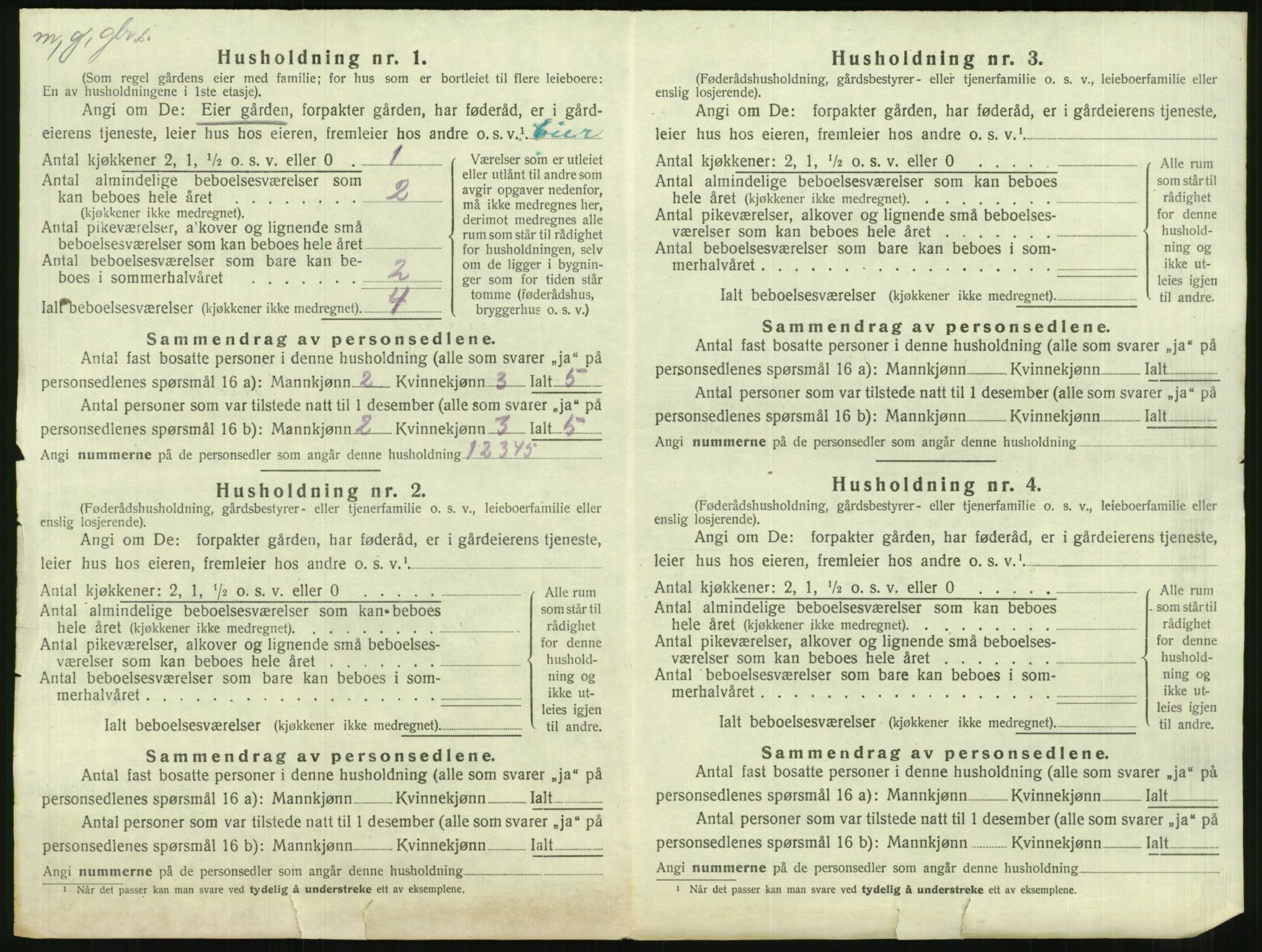 SAT, 1920 census for Aukra, 1920, p. 66