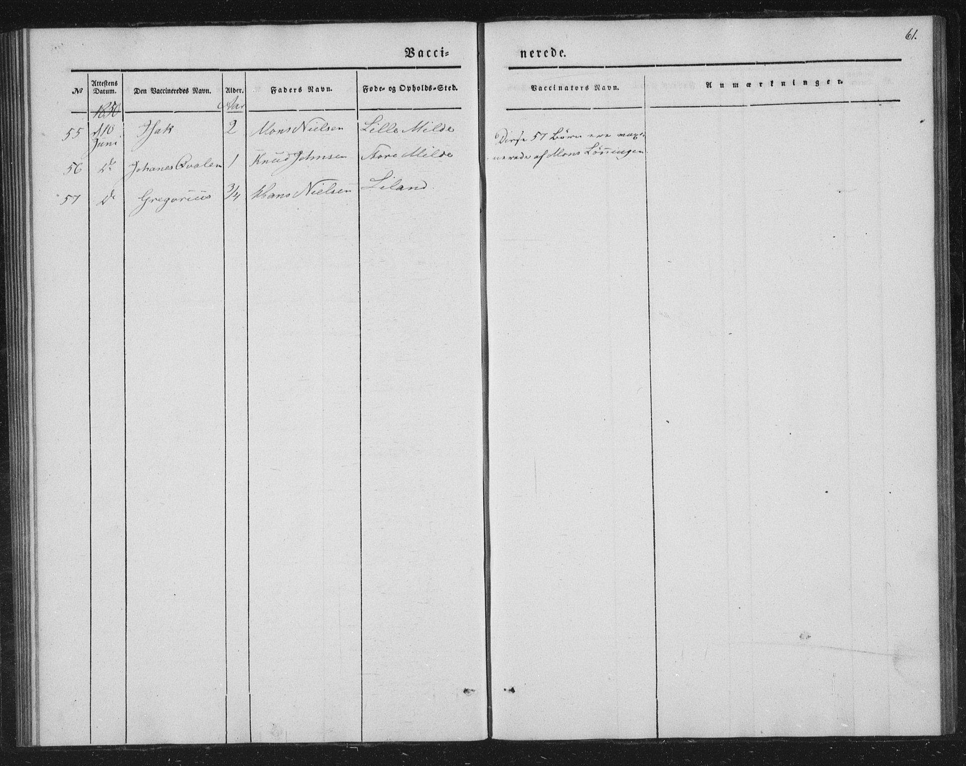 Fana Sokneprestembete, AV/SAB-A-75101/H/Haa/Haaa/L0009: Parish register (official) no. A 9, 1849-1850, p. 61