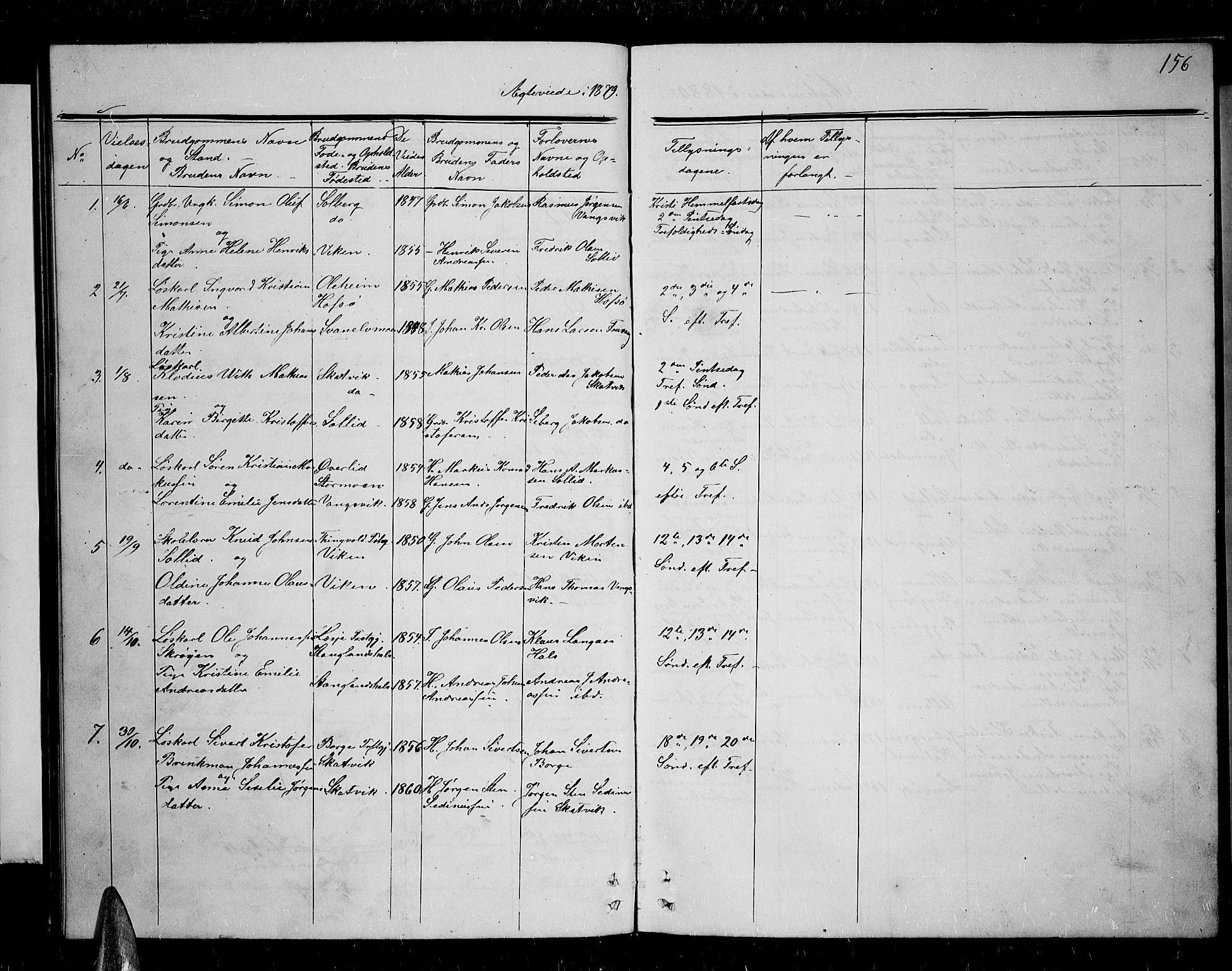 Tranøy sokneprestkontor, SATØ/S-1313/I/Ia/Iab/L0003klokker: Parish register (copy) no. 3, 1861-1887, p. 156