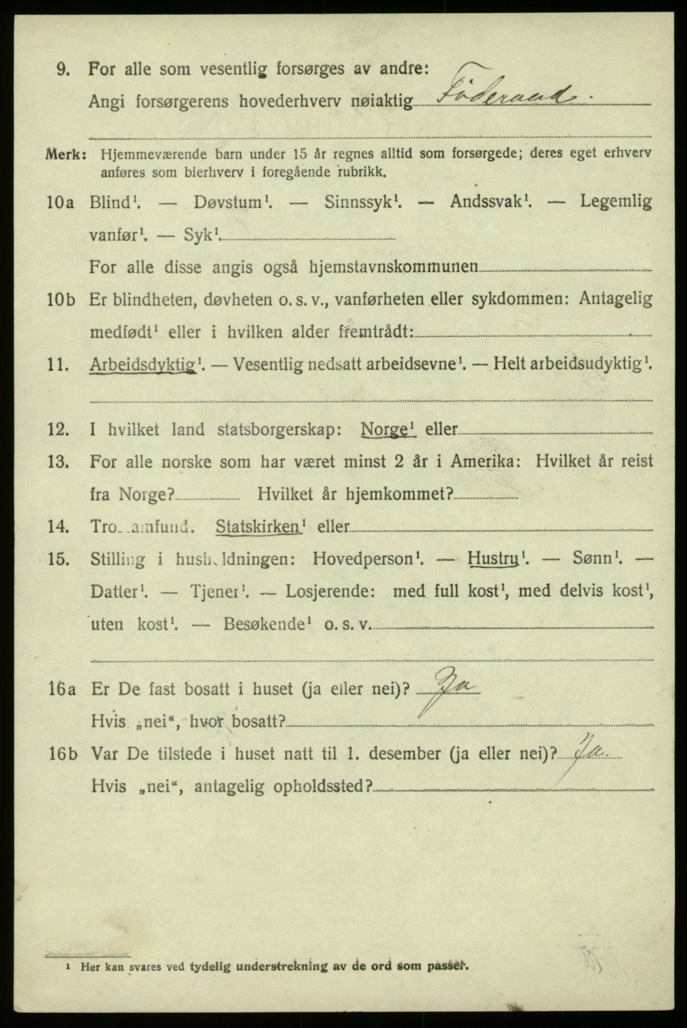 SAB, 1920 census for Lindås, 1920, p. 4148