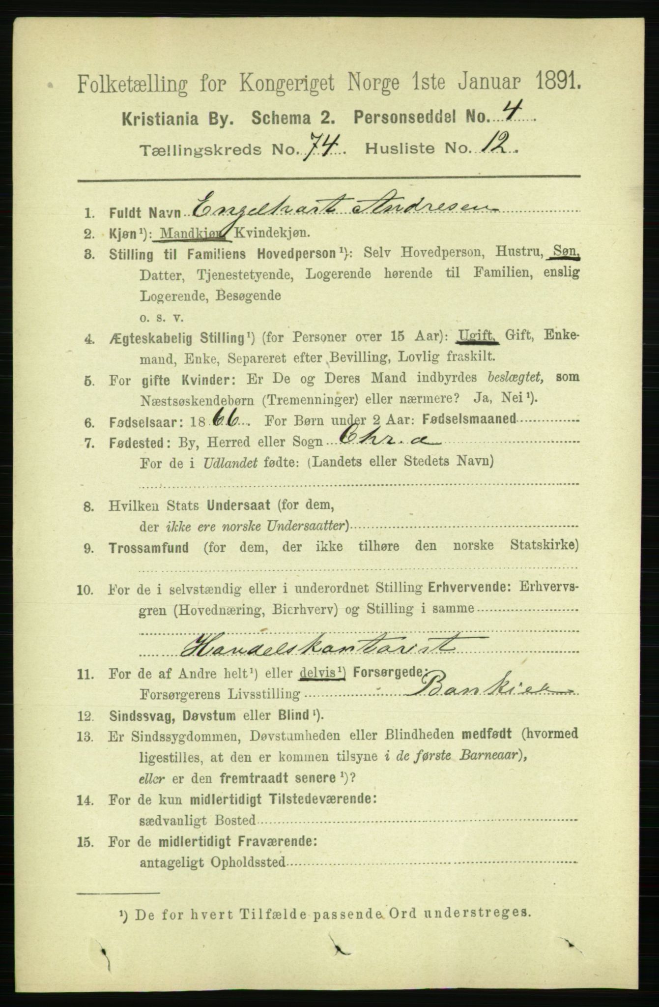 RA, 1891 census for 0301 Kristiania, 1891, p. 39753