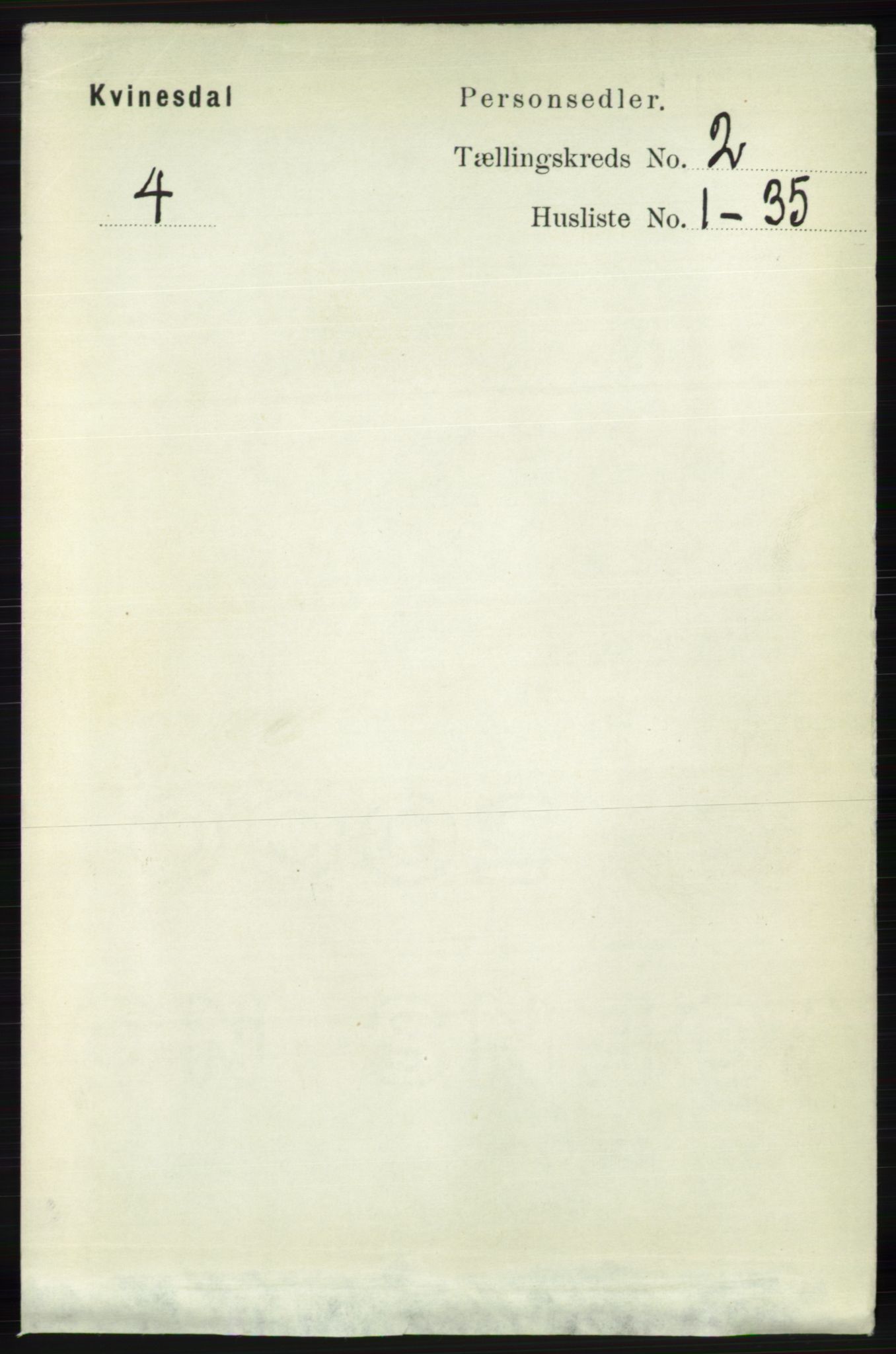 RA, 1891 census for 1037 Kvinesdal, 1891, p. 370