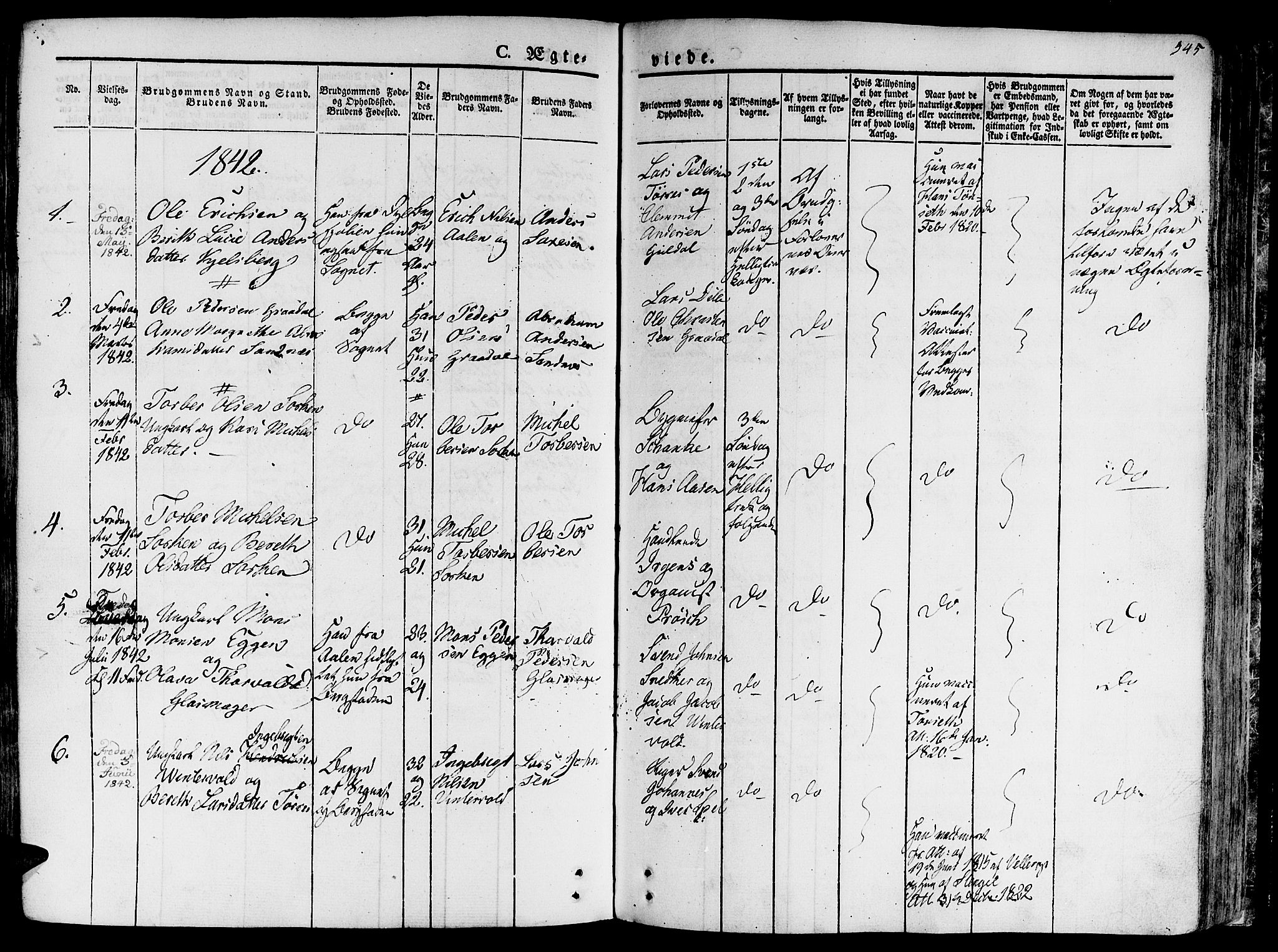 Ministerialprotokoller, klokkerbøker og fødselsregistre - Sør-Trøndelag, AV/SAT-A-1456/681/L0930: Parish register (official) no. 681A08, 1829-1844, p. 545