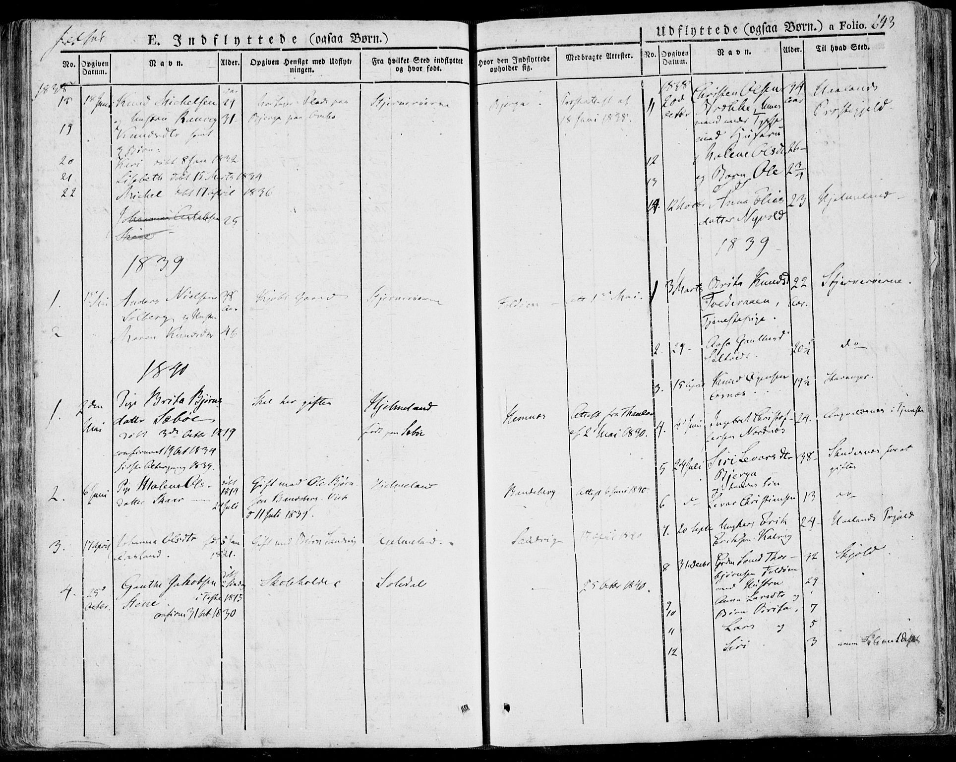 Jelsa sokneprestkontor, SAST/A-101842/01/IV: Parish register (official) no. A 6.2, 1828-1853, p. 643