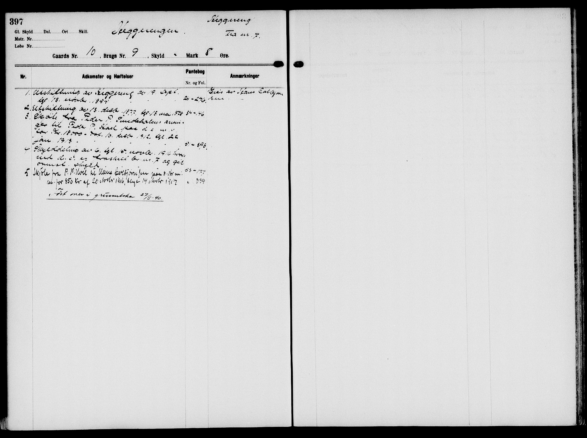 Solør tingrett, AV/SAH-TING-008/H/Ha/Hag/L0001: Mortgage register no. I, 1900-1935, p. 397