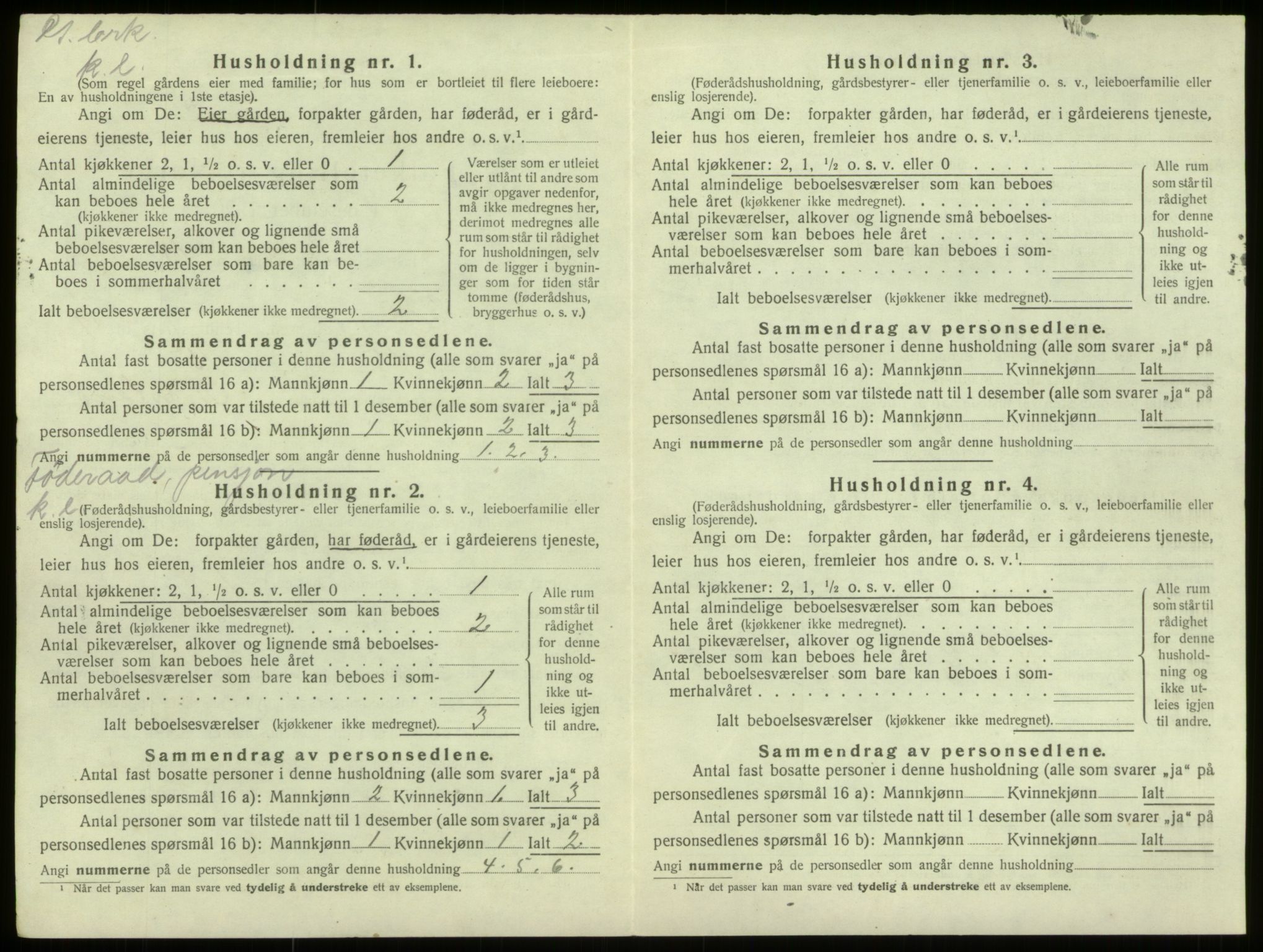 SAB, 1920 census for Selje, 1920, p. 574