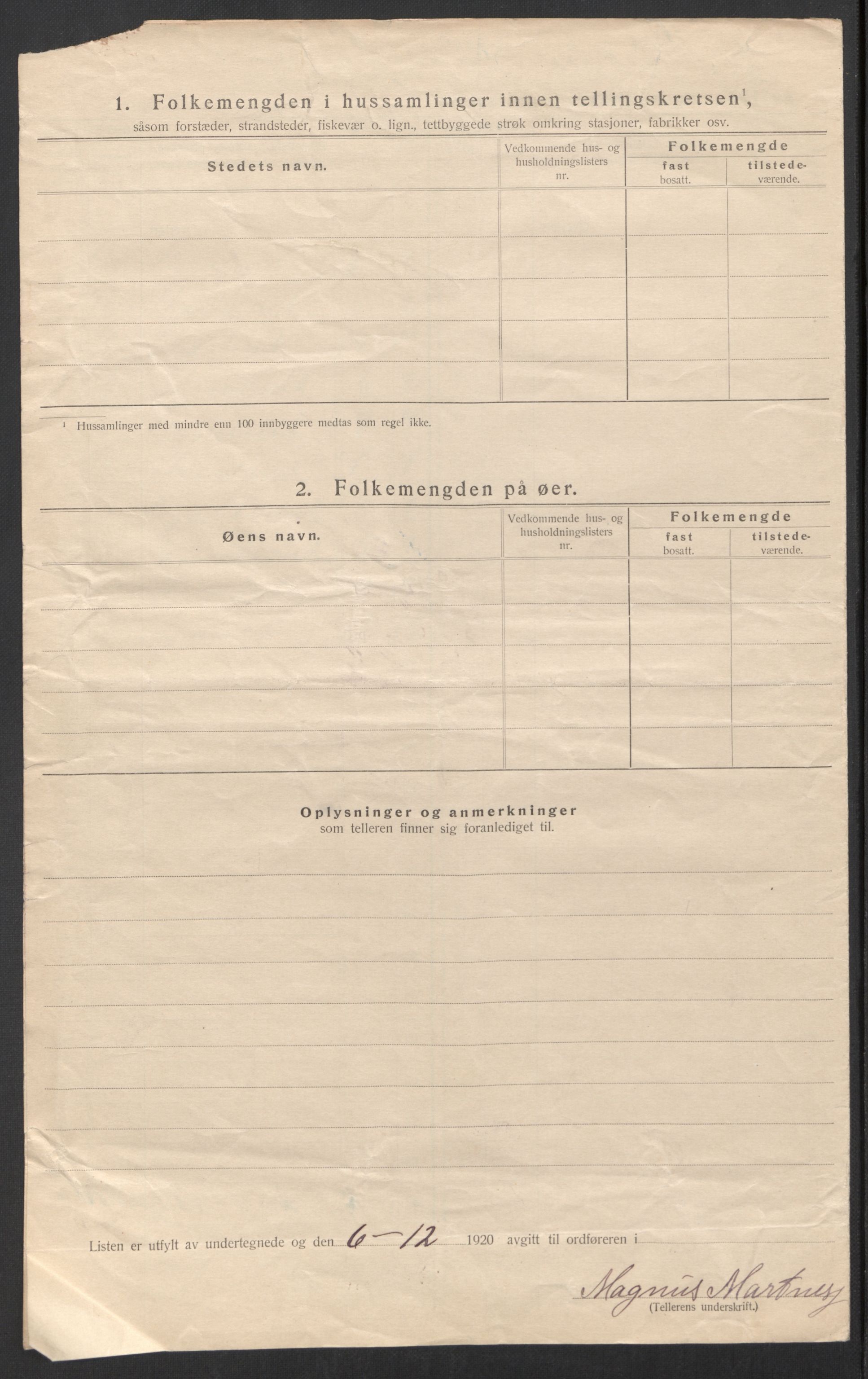 SAT, 1920 census for Steigen, 1920, p. 15
