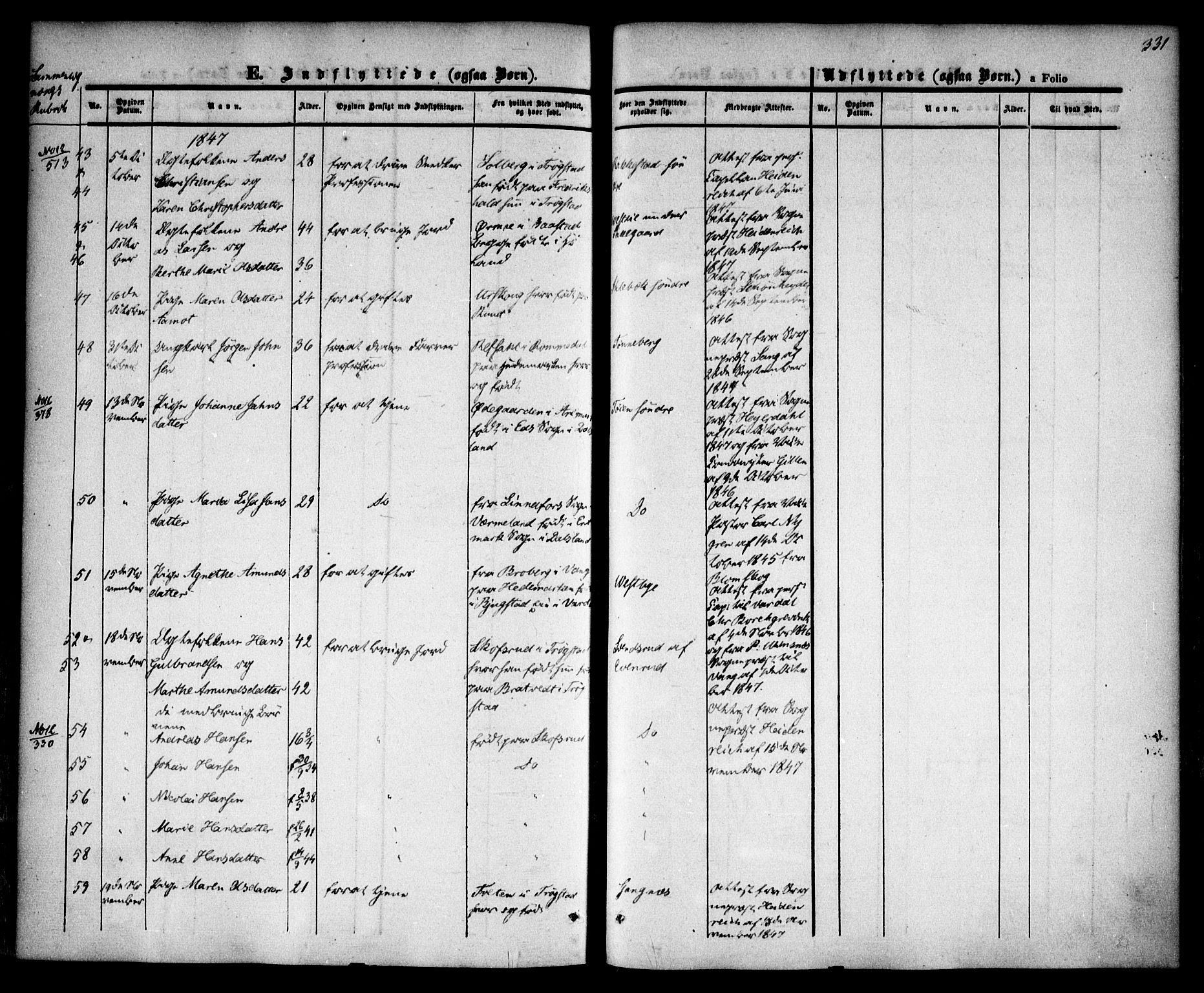 Høland prestekontor Kirkebøker, AV/SAO-A-10346a/F/Fa/L0009: Parish register (official) no. I 9, 1846-1853, p. 331