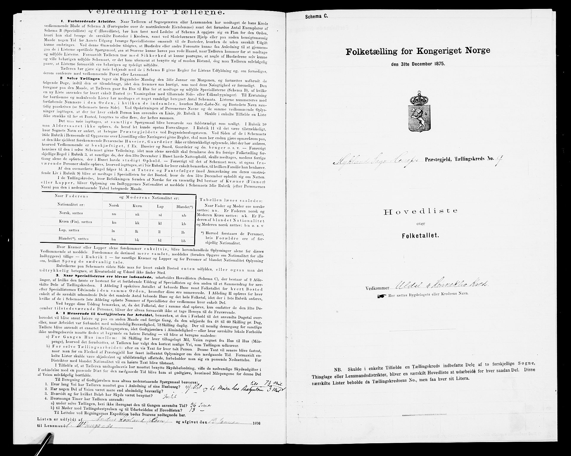 SAK, 1875 census for 0933P Herefoss, 1875, p. 557