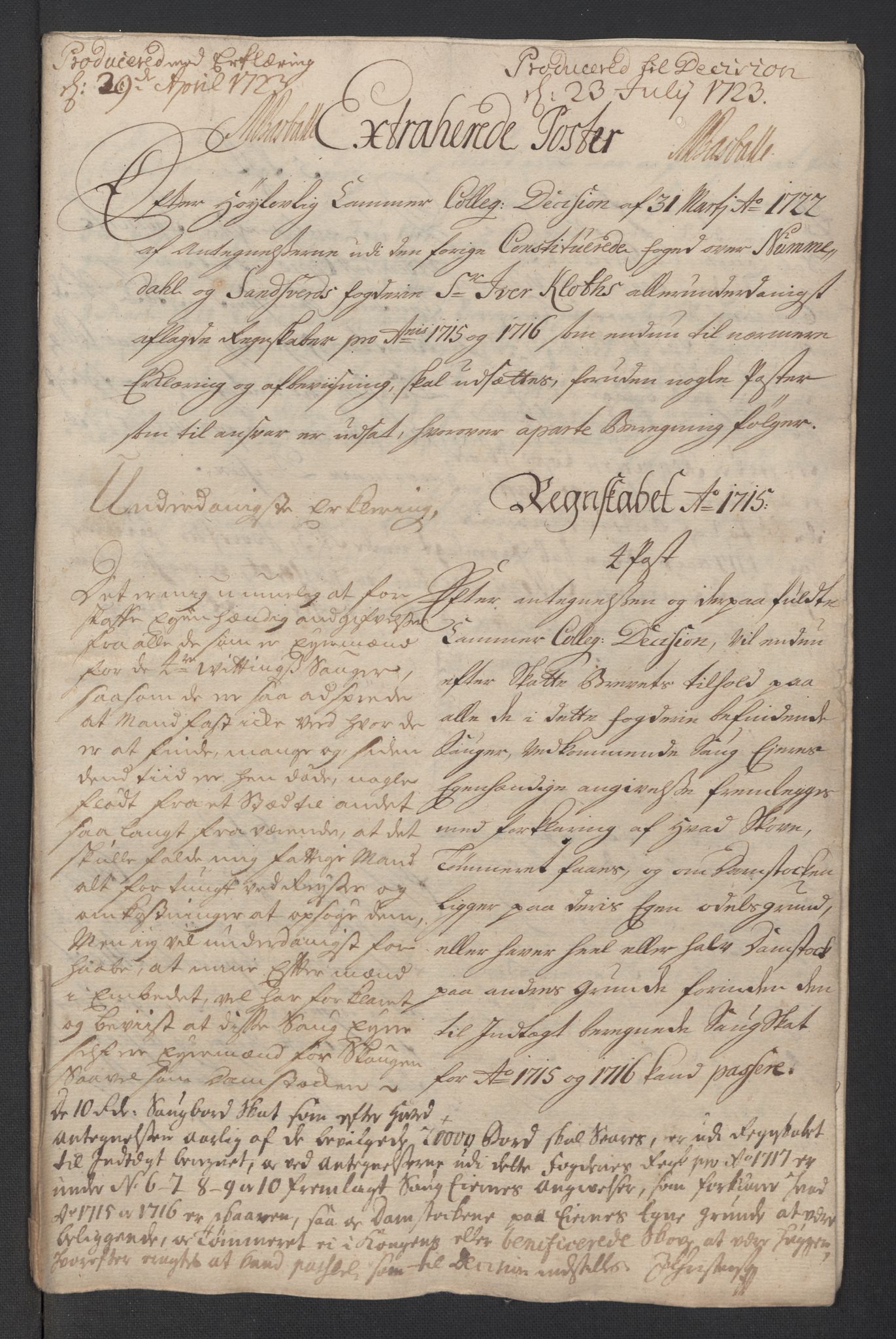 Rentekammeret inntil 1814, Reviderte regnskaper, Fogderegnskap, RA/EA-4092/R24/L1592: Fogderegnskap Numedal og Sandsvær, 1716, p. 408