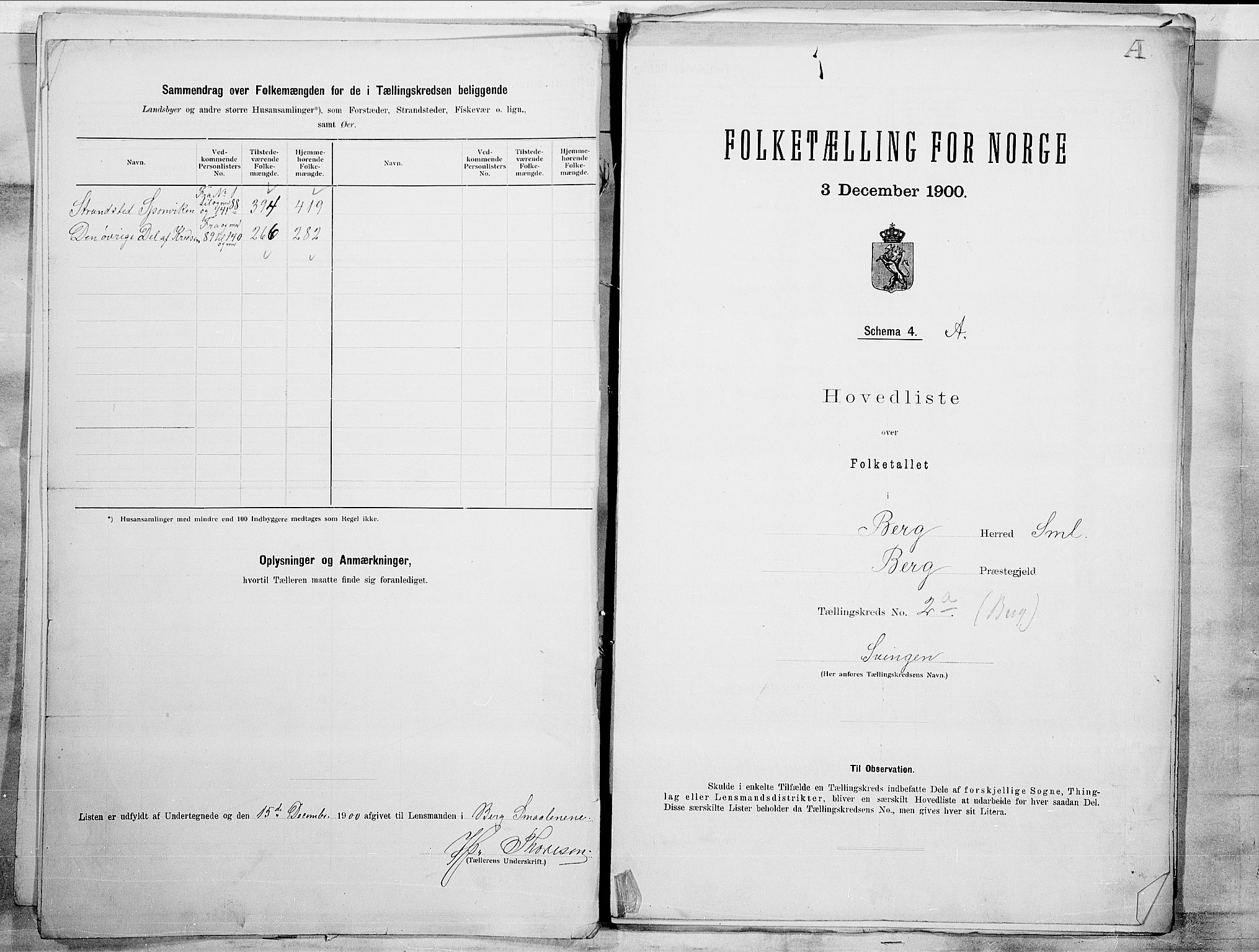 SAO, 1900 census for Berg, 1900, p. 8