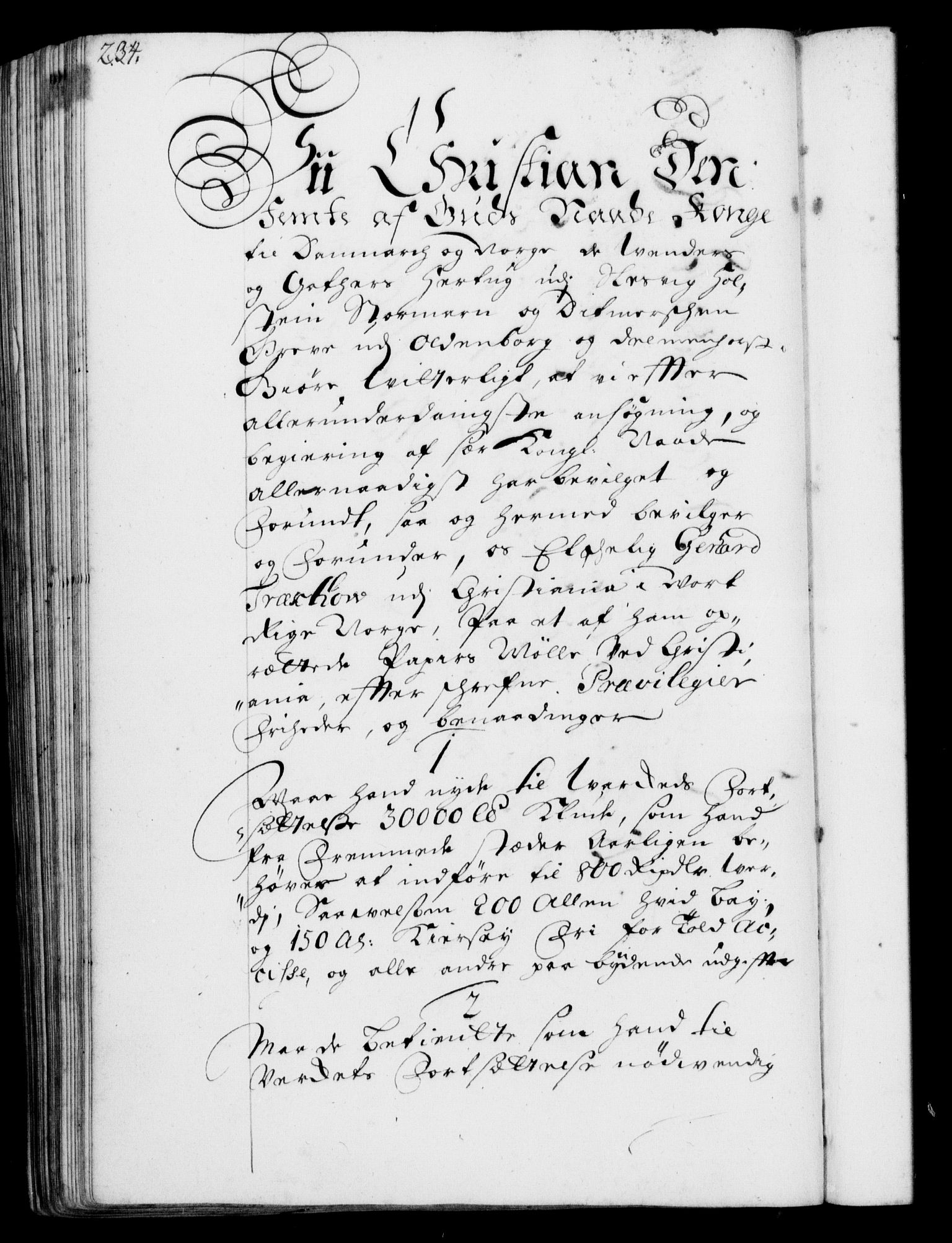Rentekammeret, Kammerkanselliet, RA/EA-3111/G/Gf/Gfa/L0001: Resolusjonsprotokoll med register (merket RK 52.1), 1695-1706, p. 234