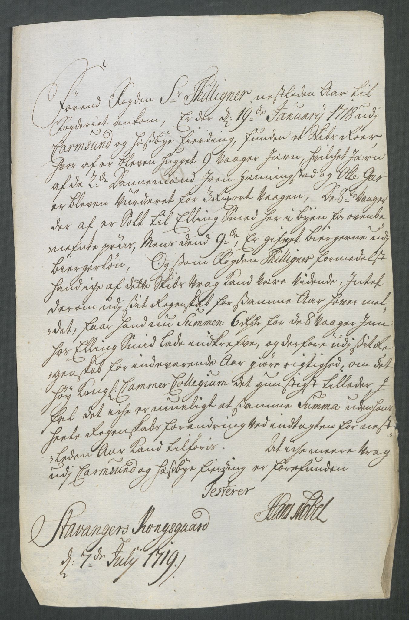 Rentekammeret inntil 1814, Reviderte regnskaper, Fogderegnskap, RA/EA-4092/R47/L2871: Fogderegnskap Ryfylke, 1718, p. 309