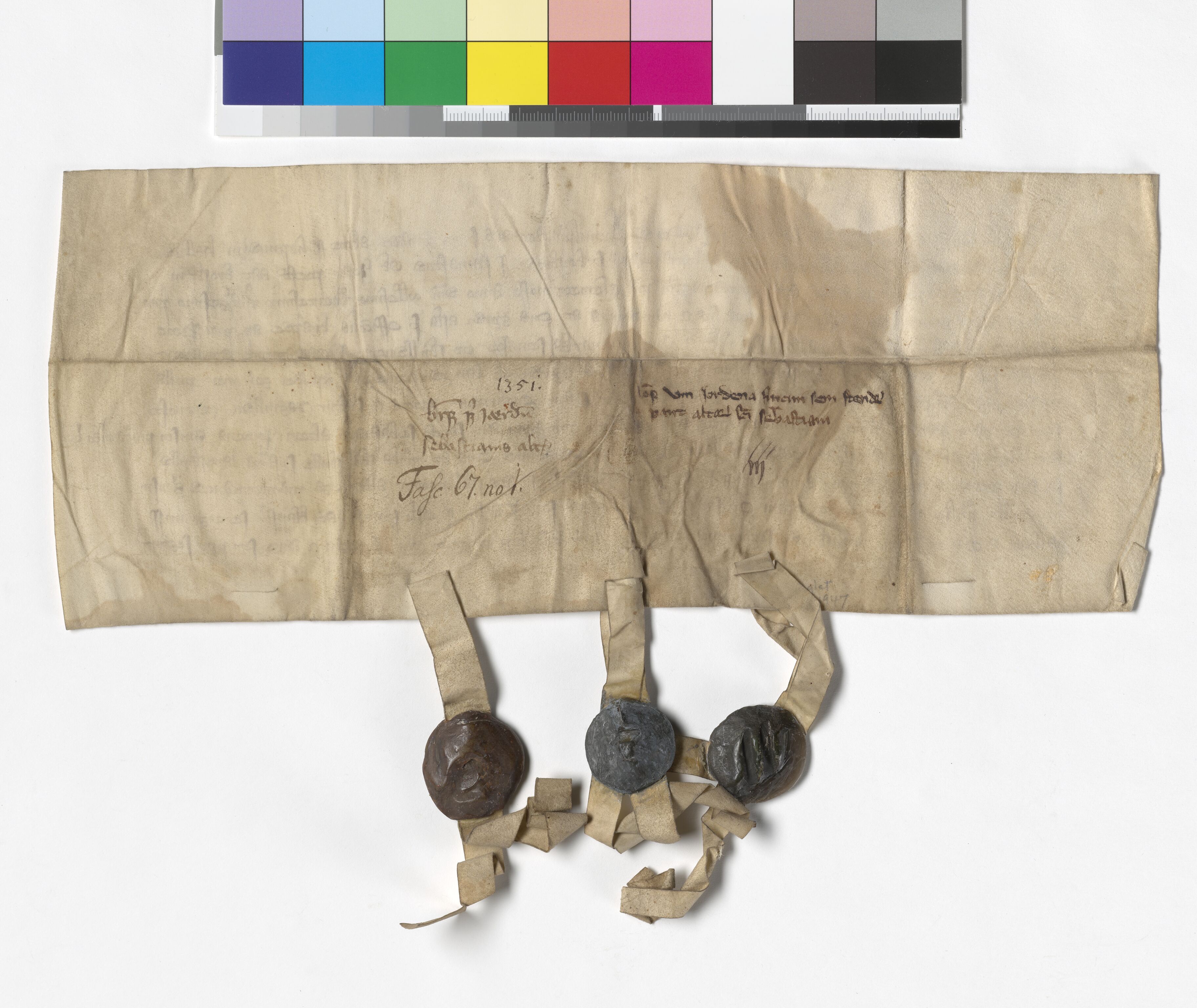 Riksarkivets diplomsamling, AV/RA-EA-5965/F05/L0168: NRA AM fasc. 67 nr. 1-9, 1351-1353, p. 3
