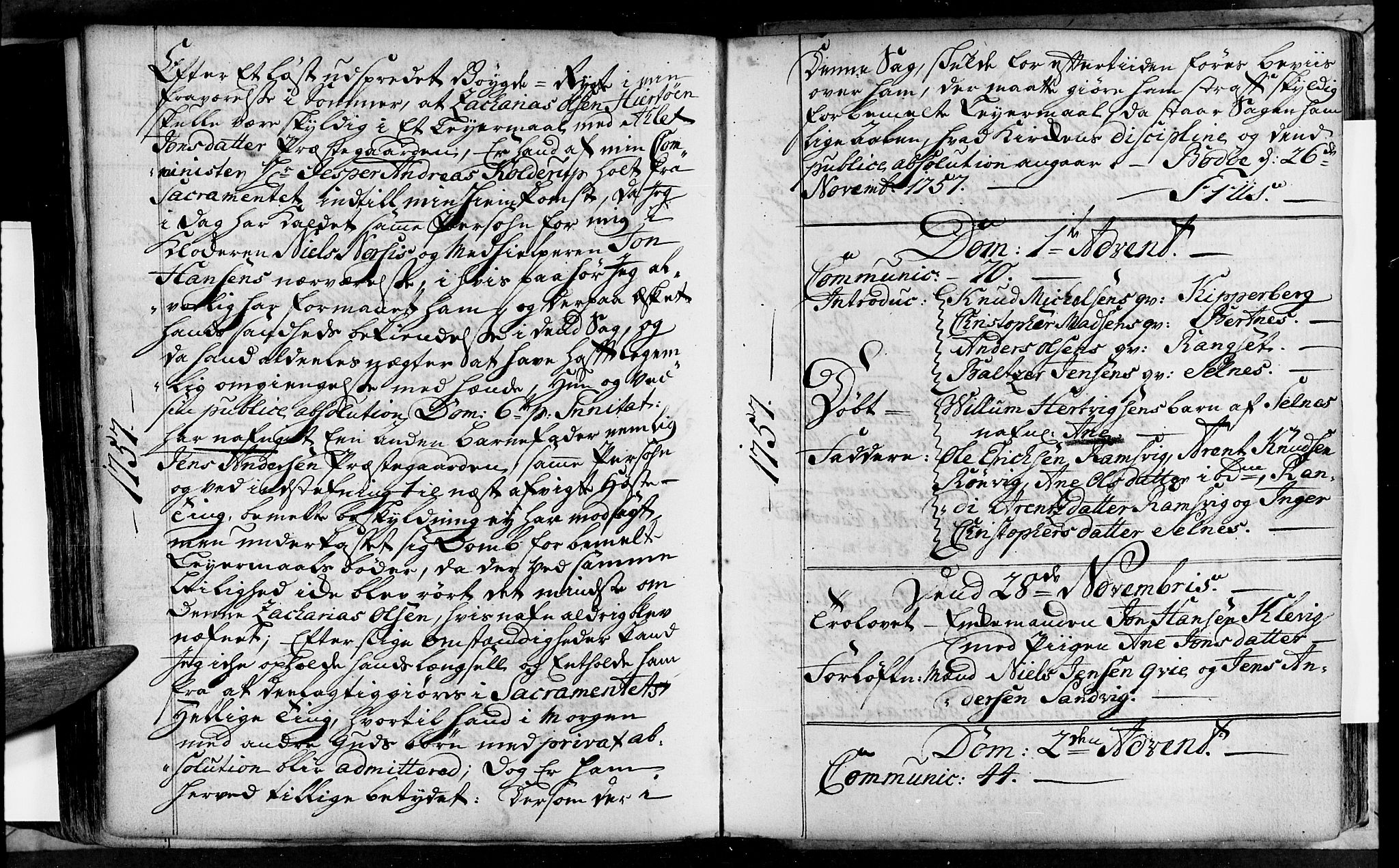 Ministerialprotokoller, klokkerbøker og fødselsregistre - Nordland, AV/SAT-A-1459/801/L0002: Parish register (official) no. 801A02, 1744-1761