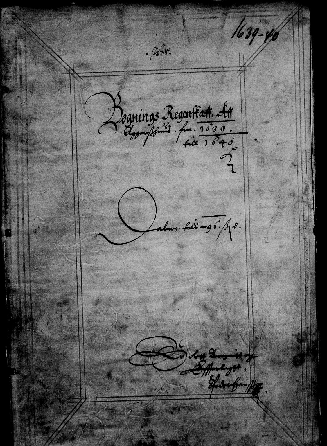 Rentekammeret inntil 1814, Reviderte regnskaper, Lensregnskaper, AV/RA-EA-5023/R/Rb/Rba/L0148: Akershus len, 1639-1640
