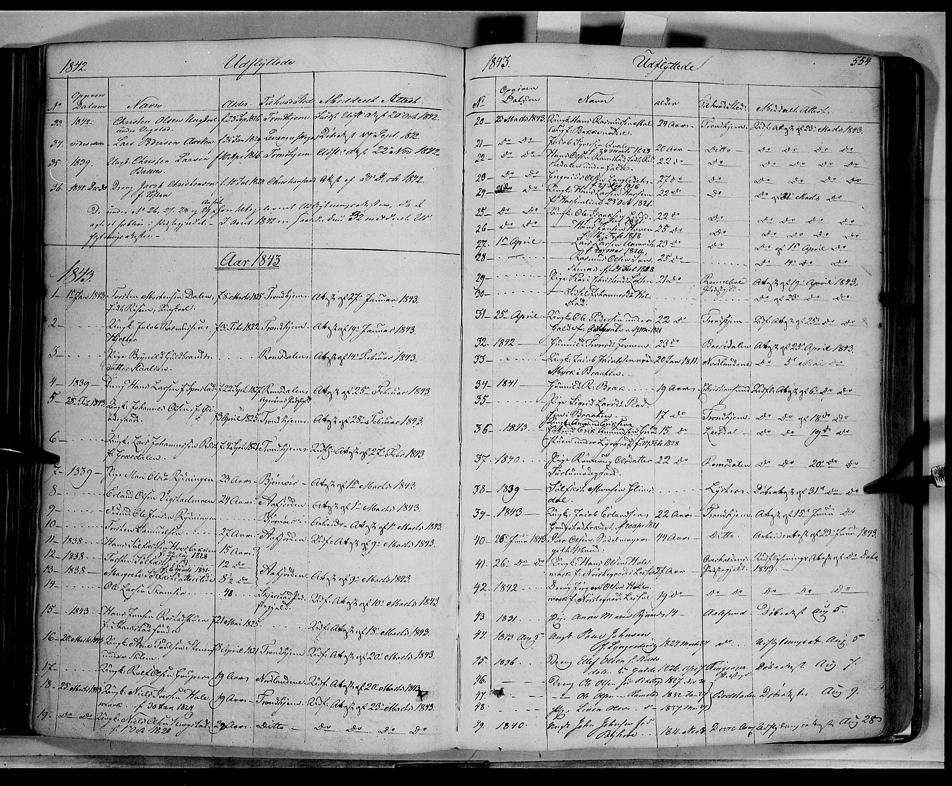 Lom prestekontor, AV/SAH-PREST-070/K/L0006: Parish register (official) no. 6B, 1837-1863, p. 554