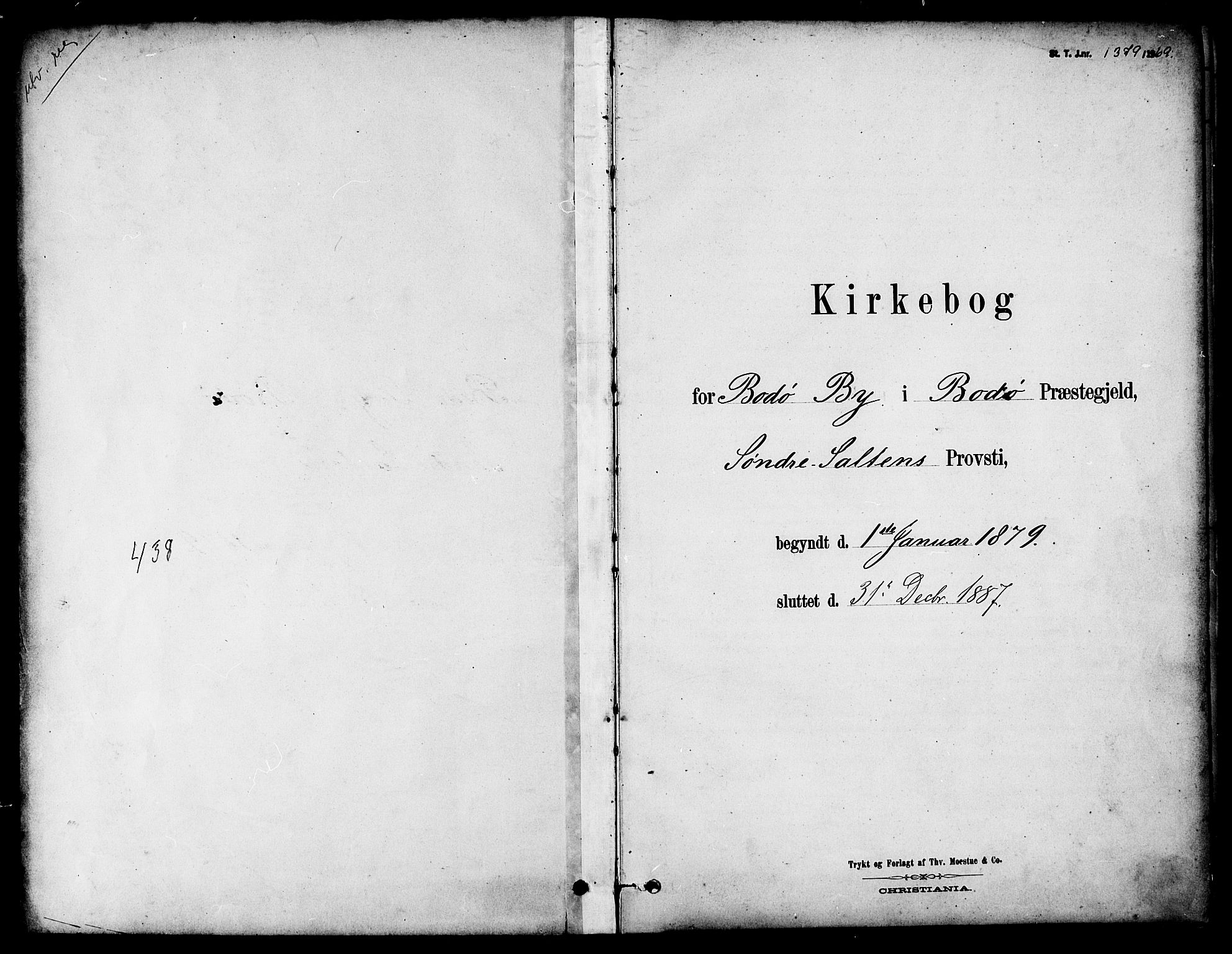 Ministerialprotokoller, klokkerbøker og fødselsregistre - Nordland, SAT/A-1459/801/L0030: Parish register (copy) no. 801C05, 1879-1887