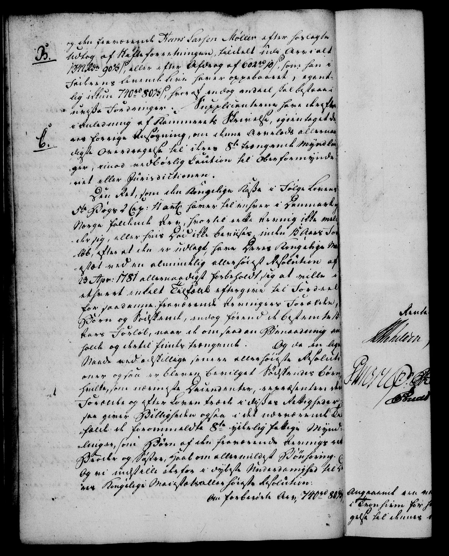 Rentekammeret, Kammerkanselliet, RA/EA-3111/G/Gf/Gfa/L0066: Norsk relasjons- og resolusjonsprotokoll (merket RK 52.66), 1784, p. 28