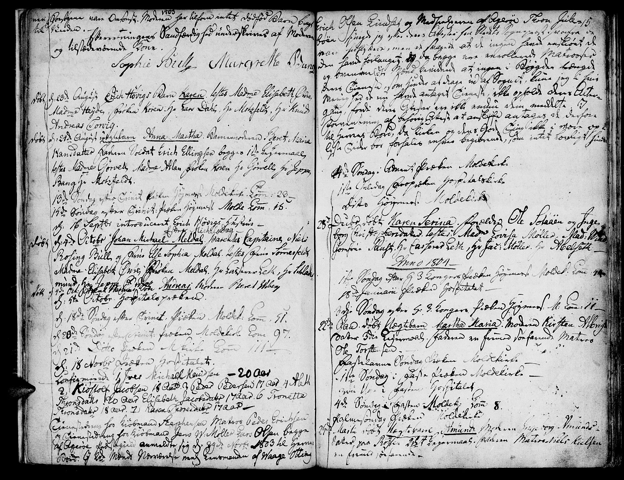 Ministerialprotokoller, klokkerbøker og fødselsregistre - Møre og Romsdal, AV/SAT-A-1454/558/L0687: Parish register (official) no. 558A01, 1798-1818, p. 15