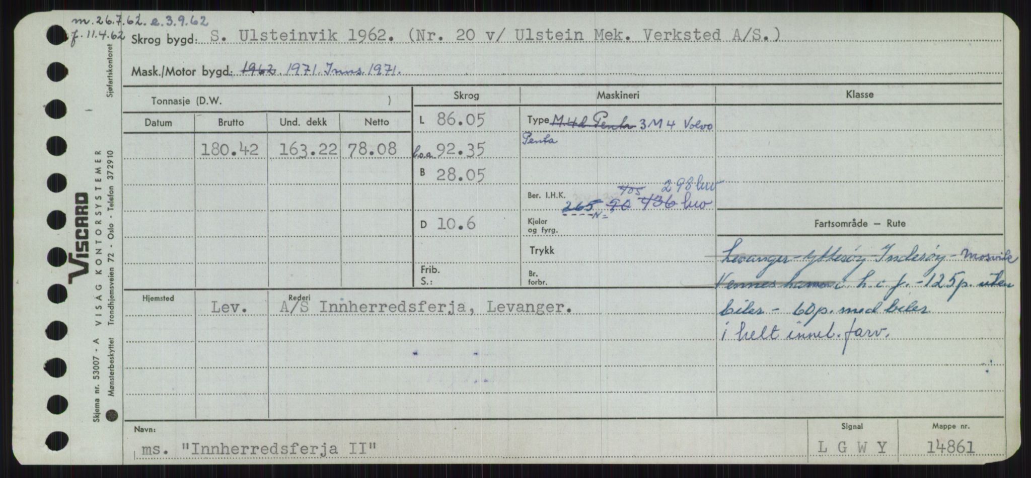 Sjøfartsdirektoratet med forløpere, Skipsmålingen, AV/RA-S-1627/H/Ha/L0003/0001: Fartøy, Hilm-Mar / Fartøy, Hilm-Kol, p. 355